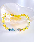 Moon Dust Baltic Amber Bracelet - Blue