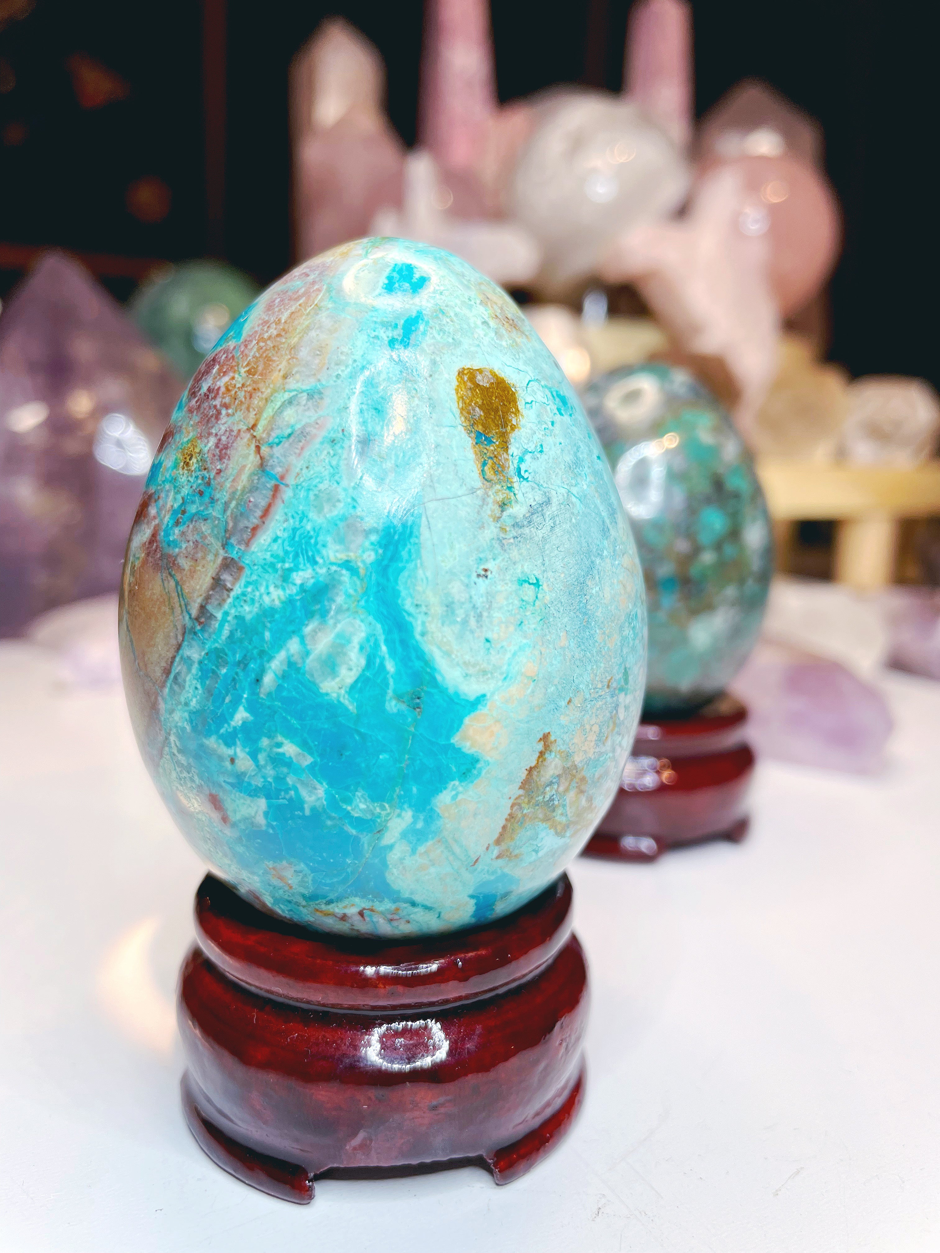 Chrysocolla Egg - Baltic Mermaid