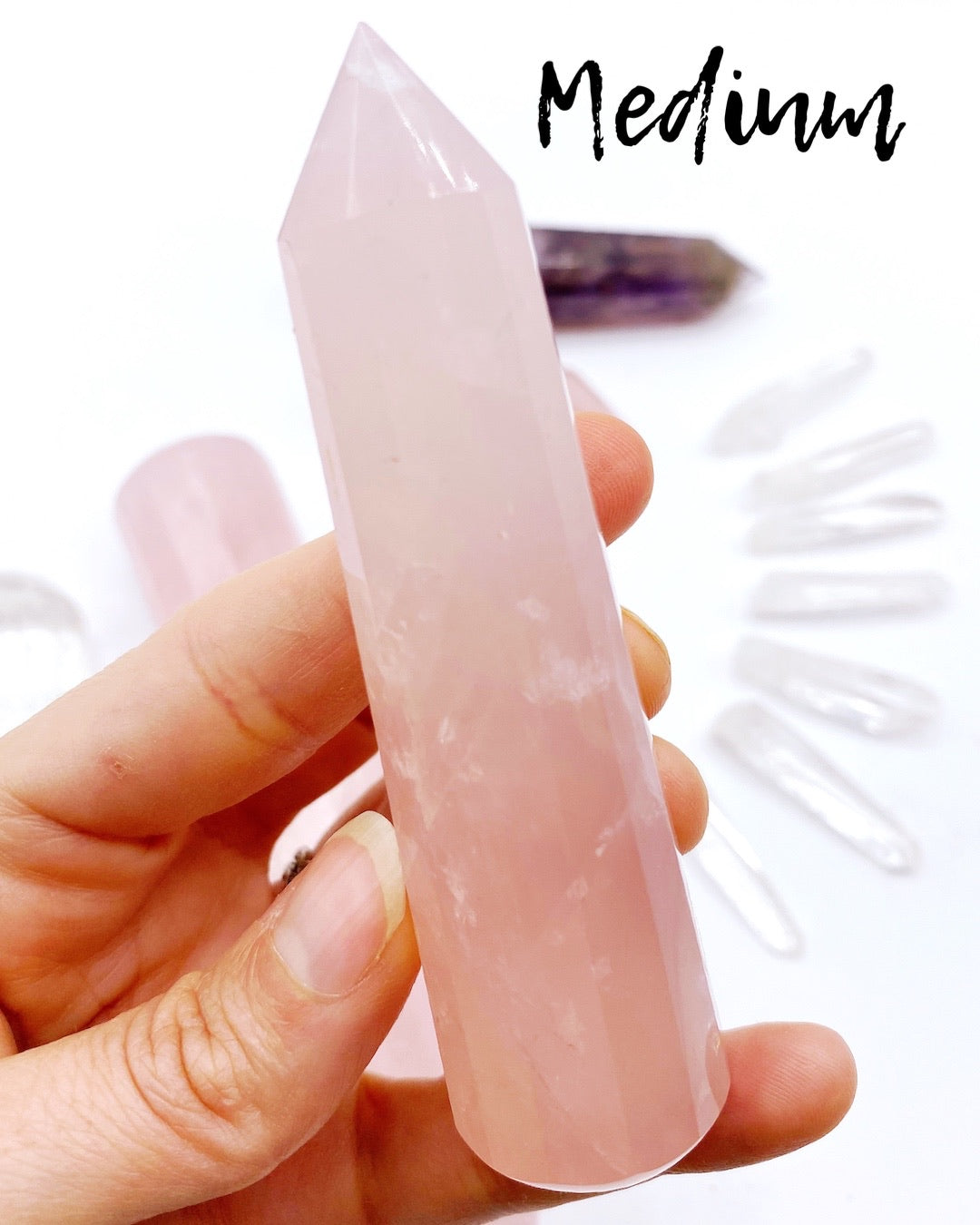 Rose Quartz Wands - Baltic Mermaid