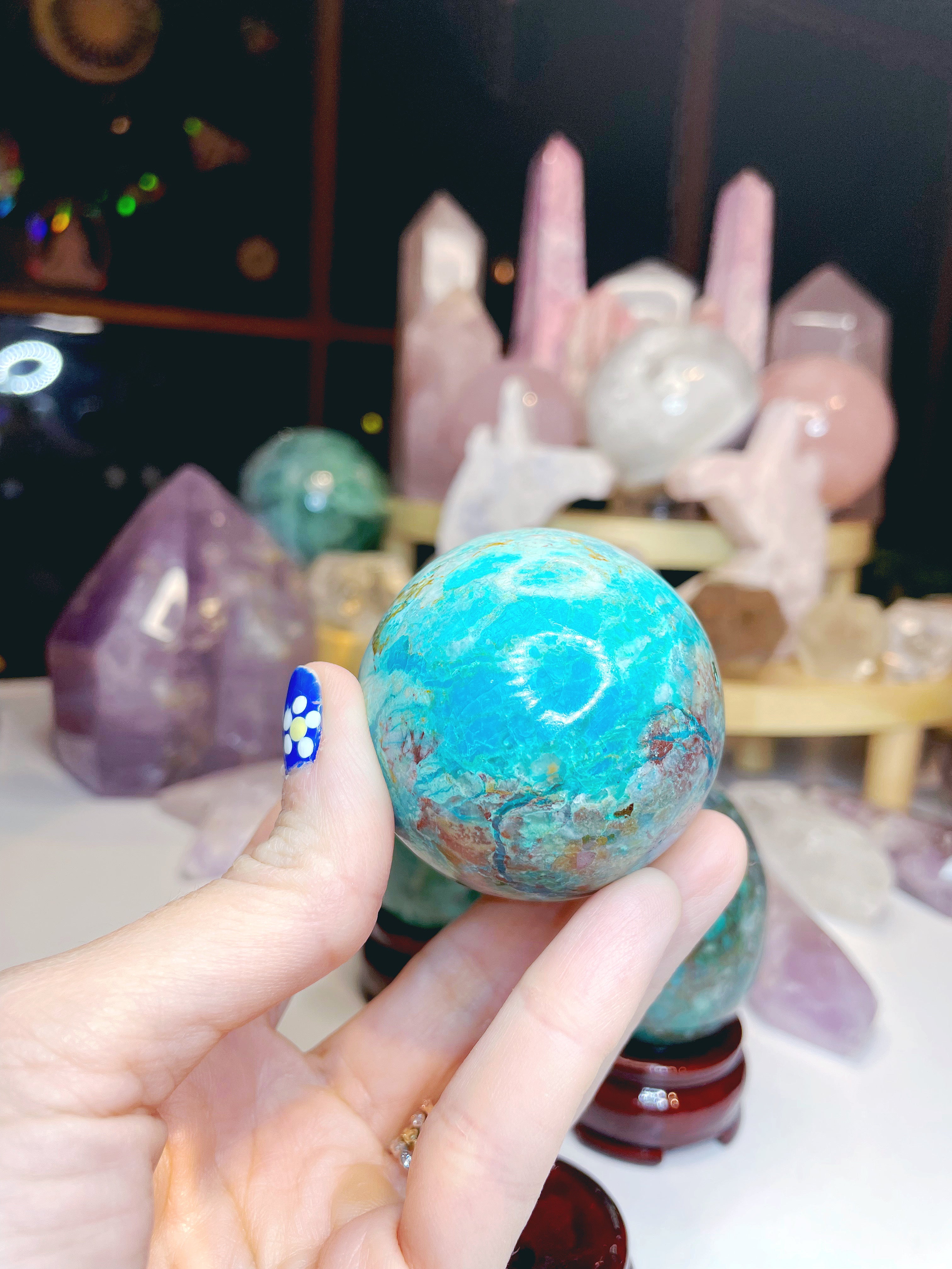 Chrysocolla Egg - Baltic Mermaid
