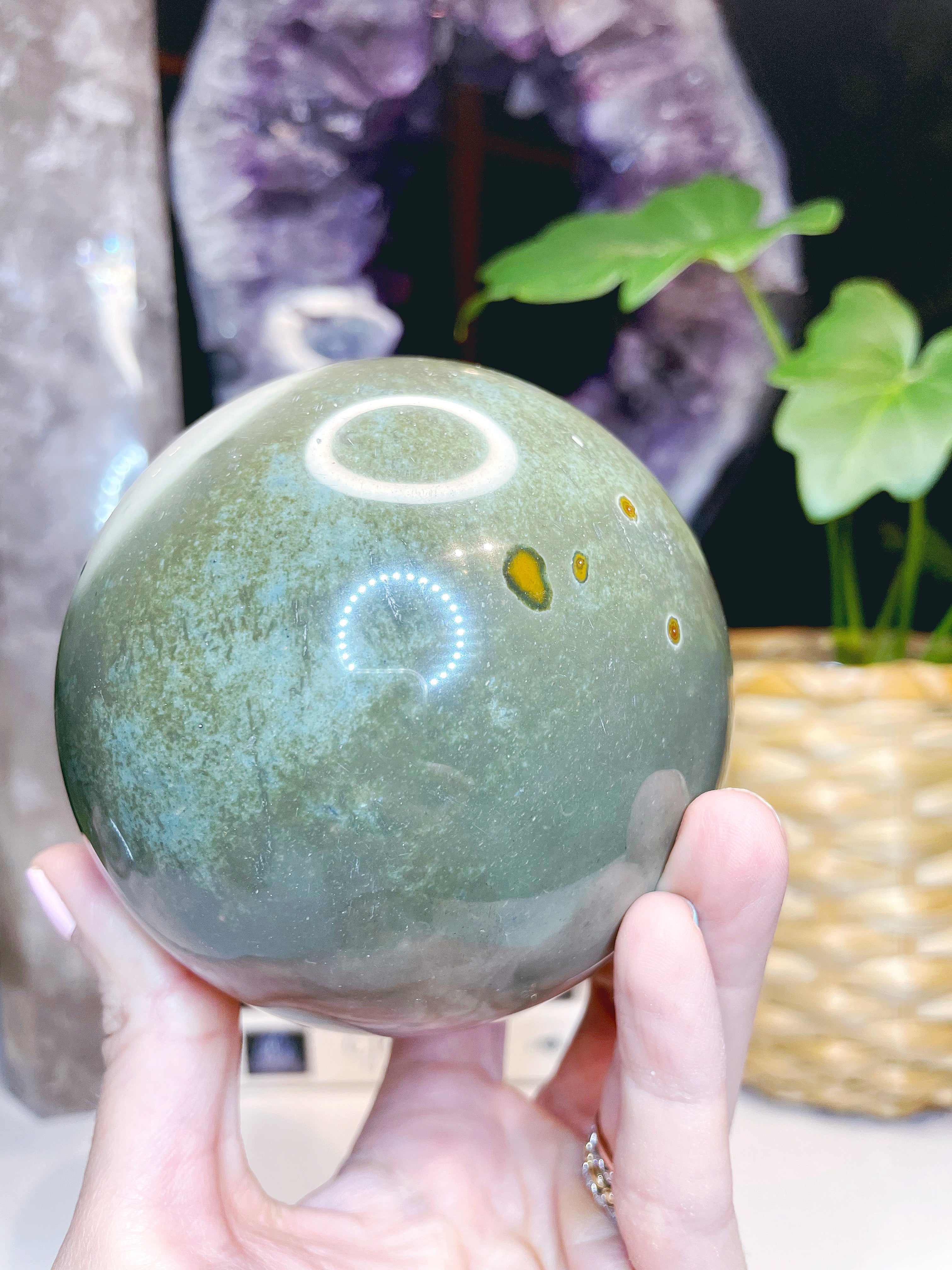 Polychrome Jasper Sphere - Large - Baltic Mermaid