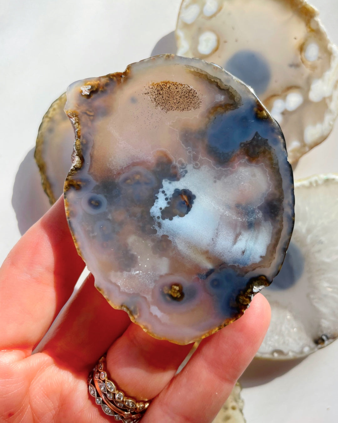 Agate Magnet Set G - Baltic Mermaid