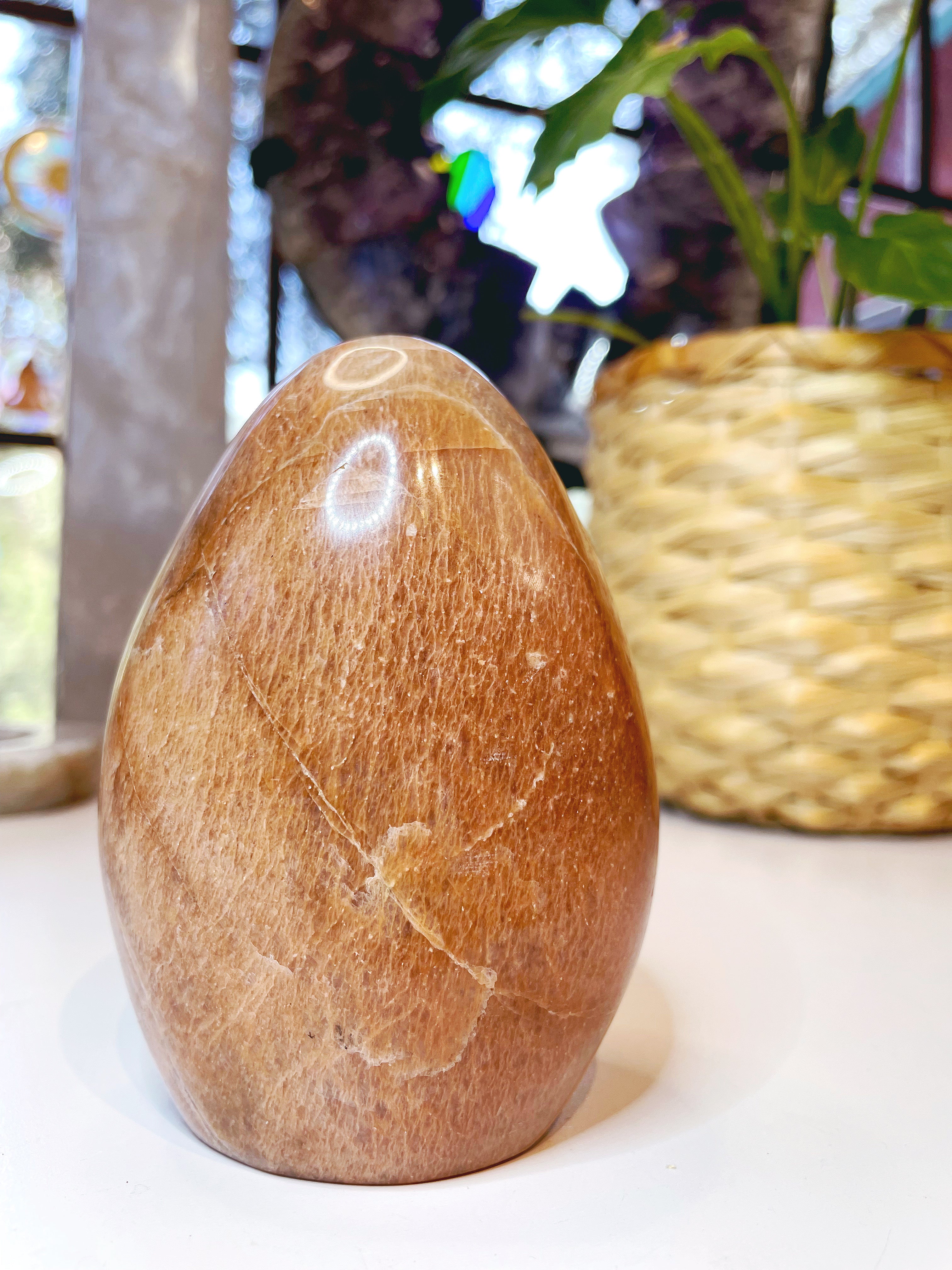 Peach Moonstone Freeform - Baltic Mermaid