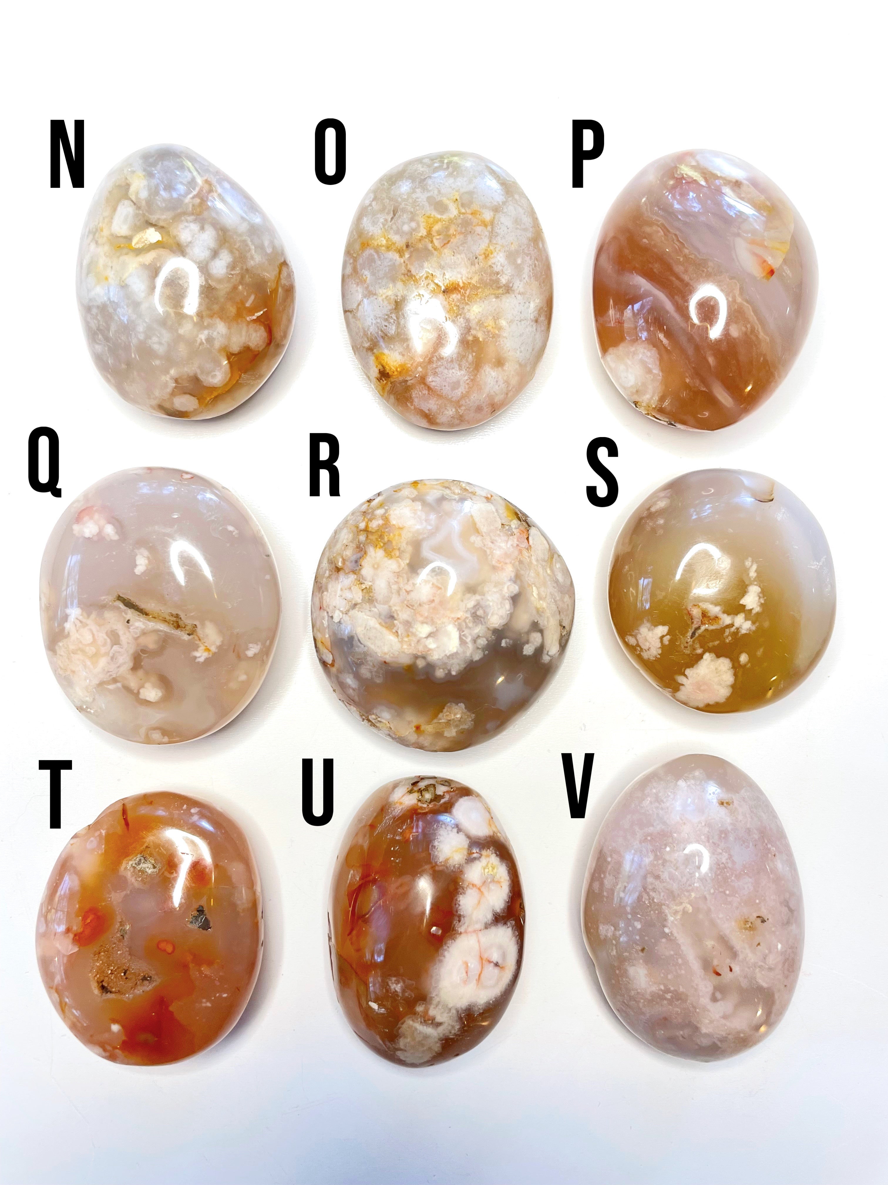 Flower Agate Palm Stones - Baltic Mermaid