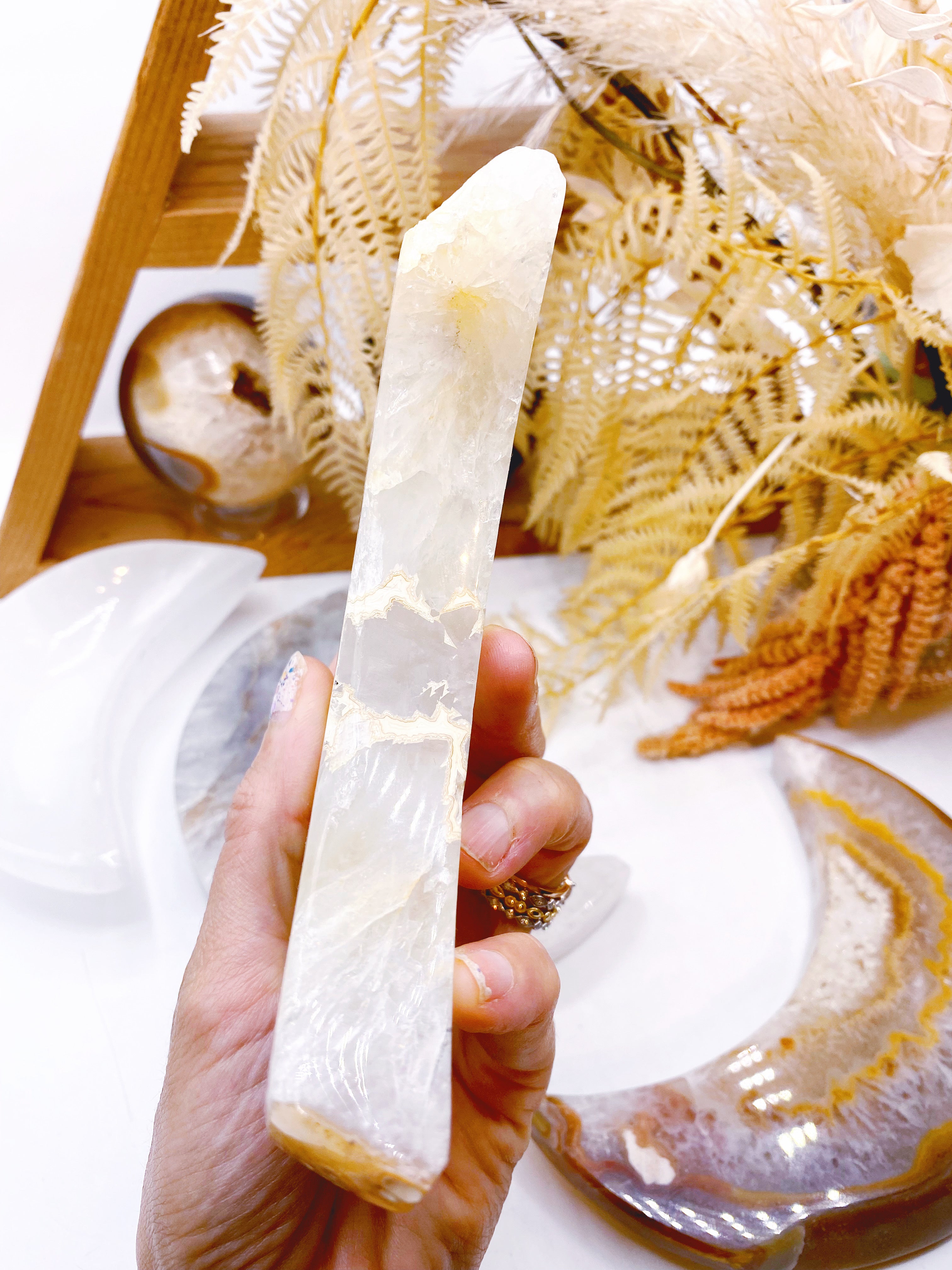 Druzy Agate Moon - Baltic Mermaid