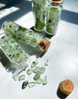 Prehnite with Epidote Chip Bottles