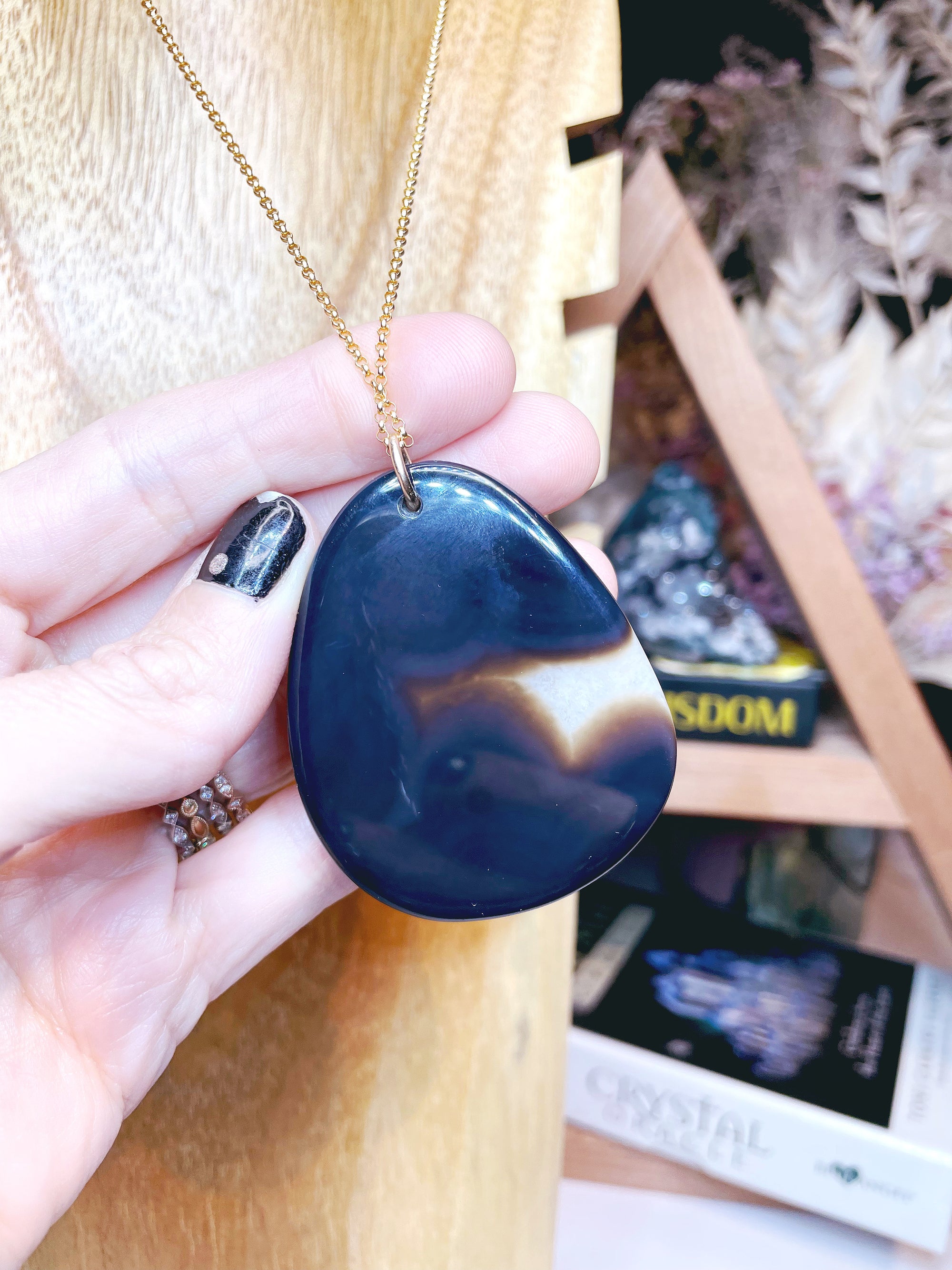 Druzy Agate Pendant 14k Gold Filled Necklace