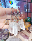 Clear Quartz Keychain