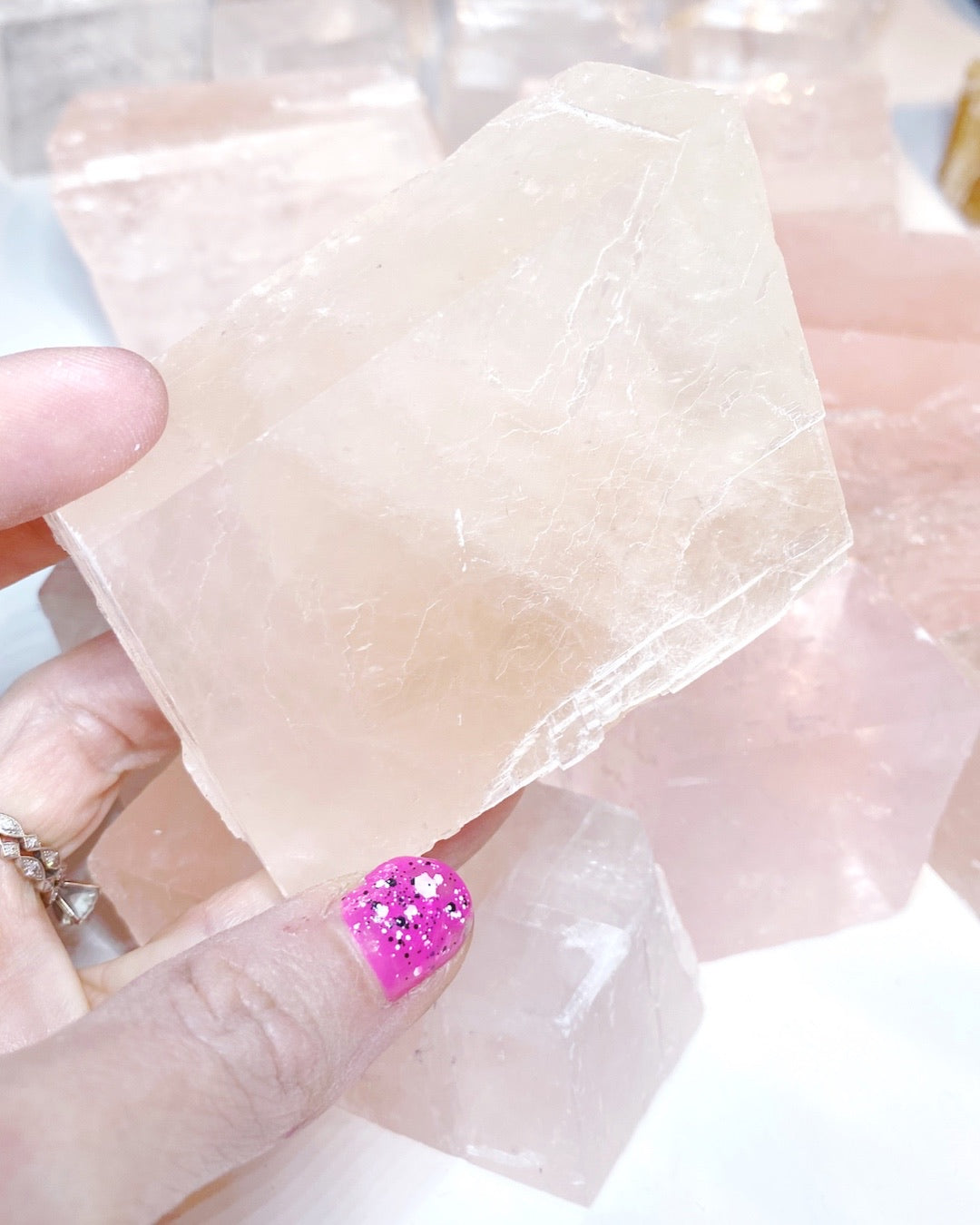 Pink Optical Calcite - Baltic Mermaid