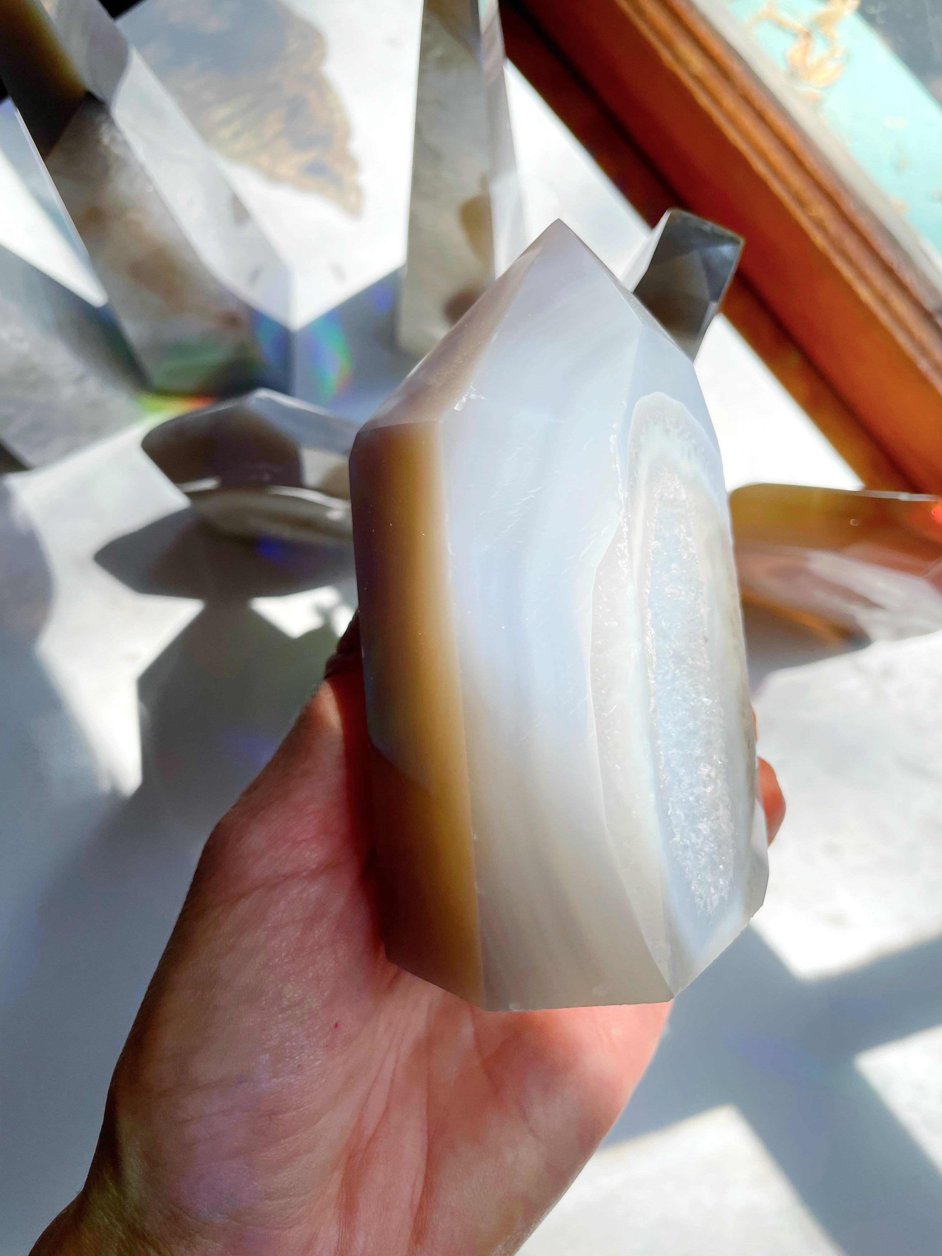 Druzy Agate Tower - Baltic Mermaid