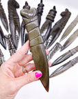 Gold Sheen Obsidian Heart Dagger/Letter Opener