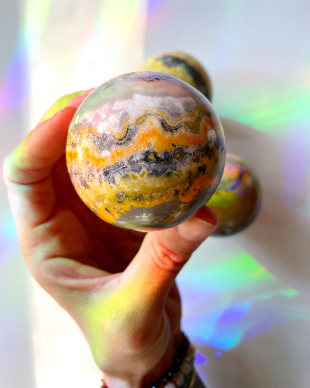 Bumblebee Jasper Sphere - Baltic Mermaid