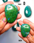 Chrysocolla Palm Stones/Large Tumbles