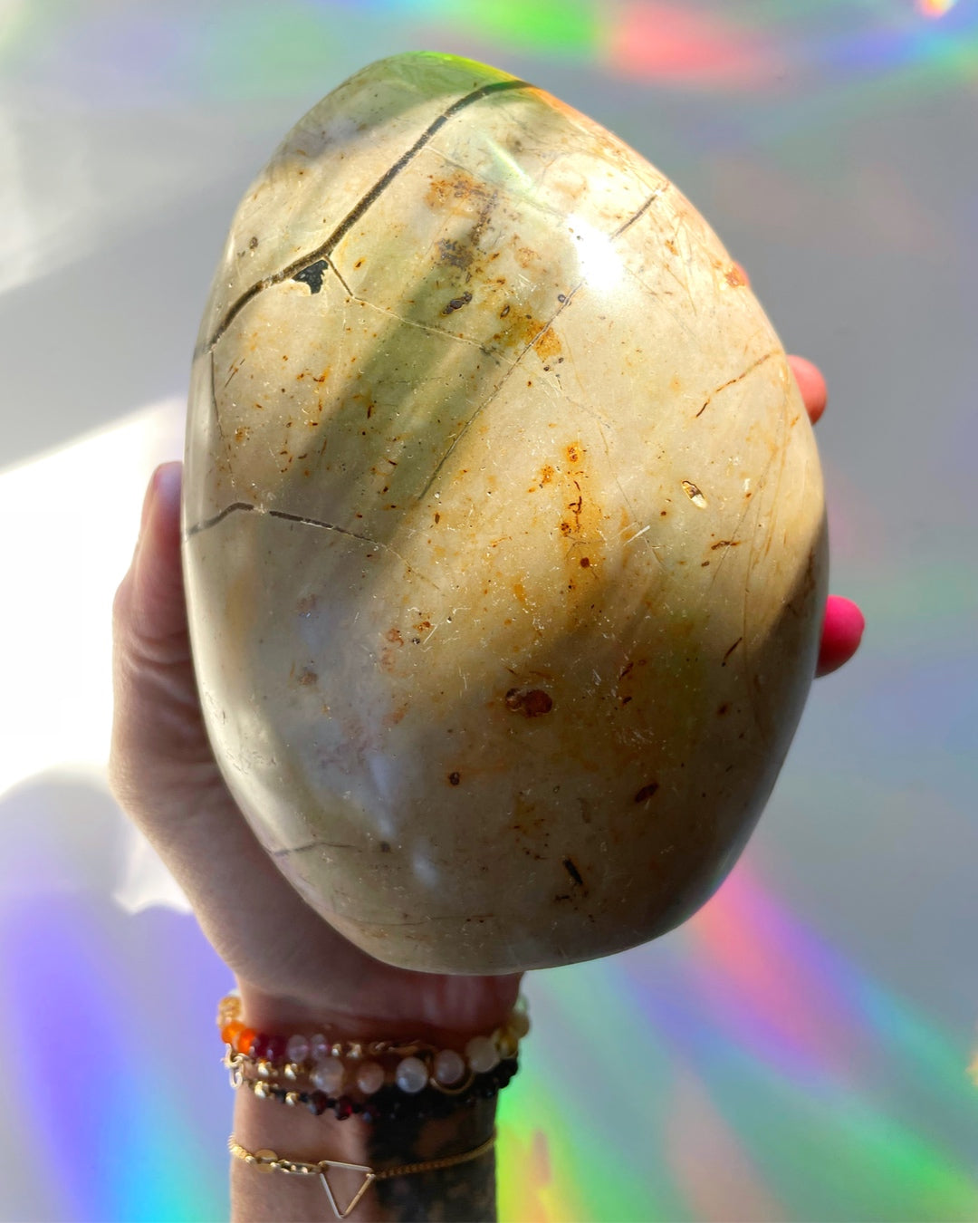 Septarian Geode Dragon Egg - Cutbase - Baltic Mermaid