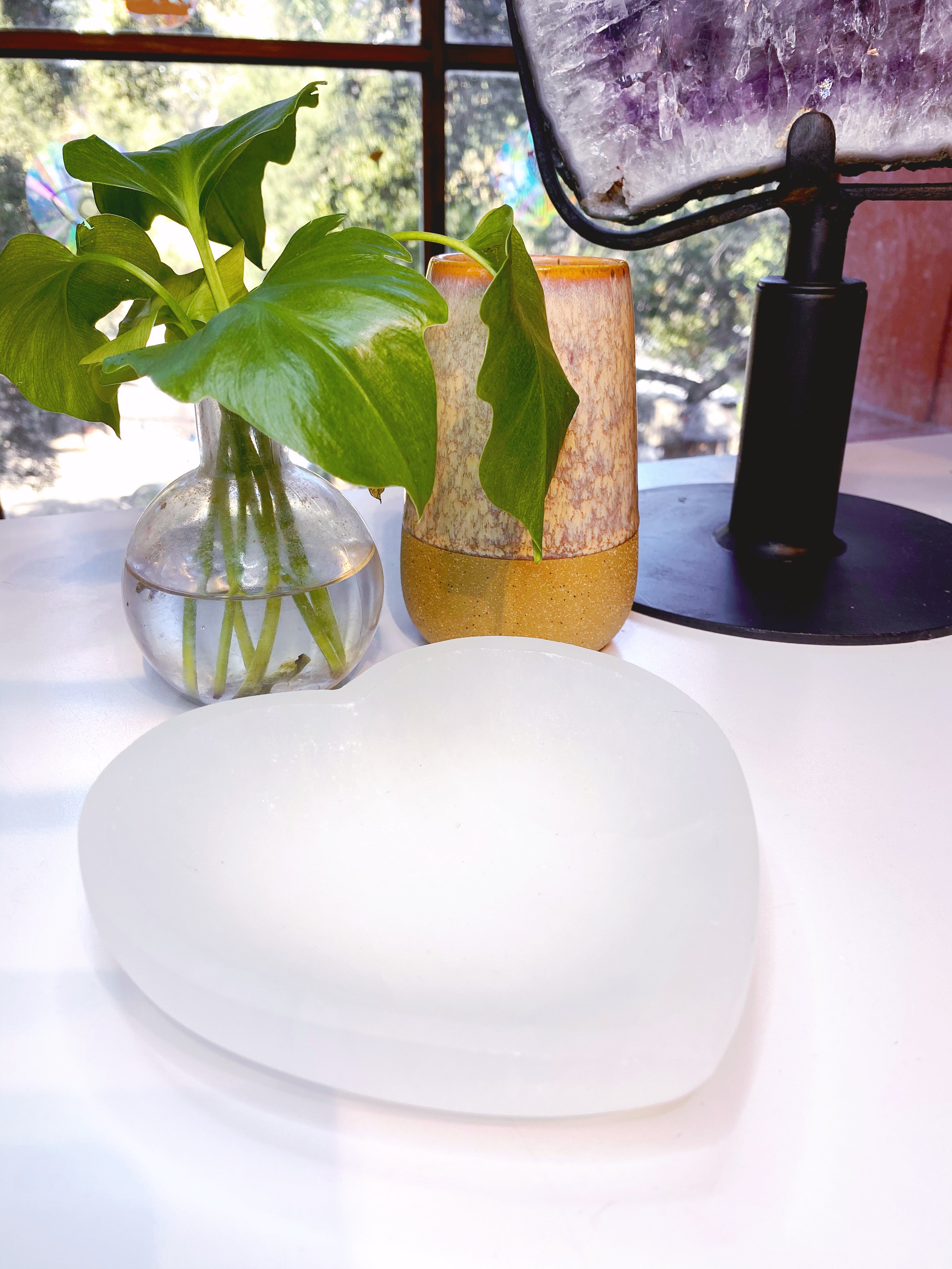 Selenite Heart Dish - Baltic Mermaid