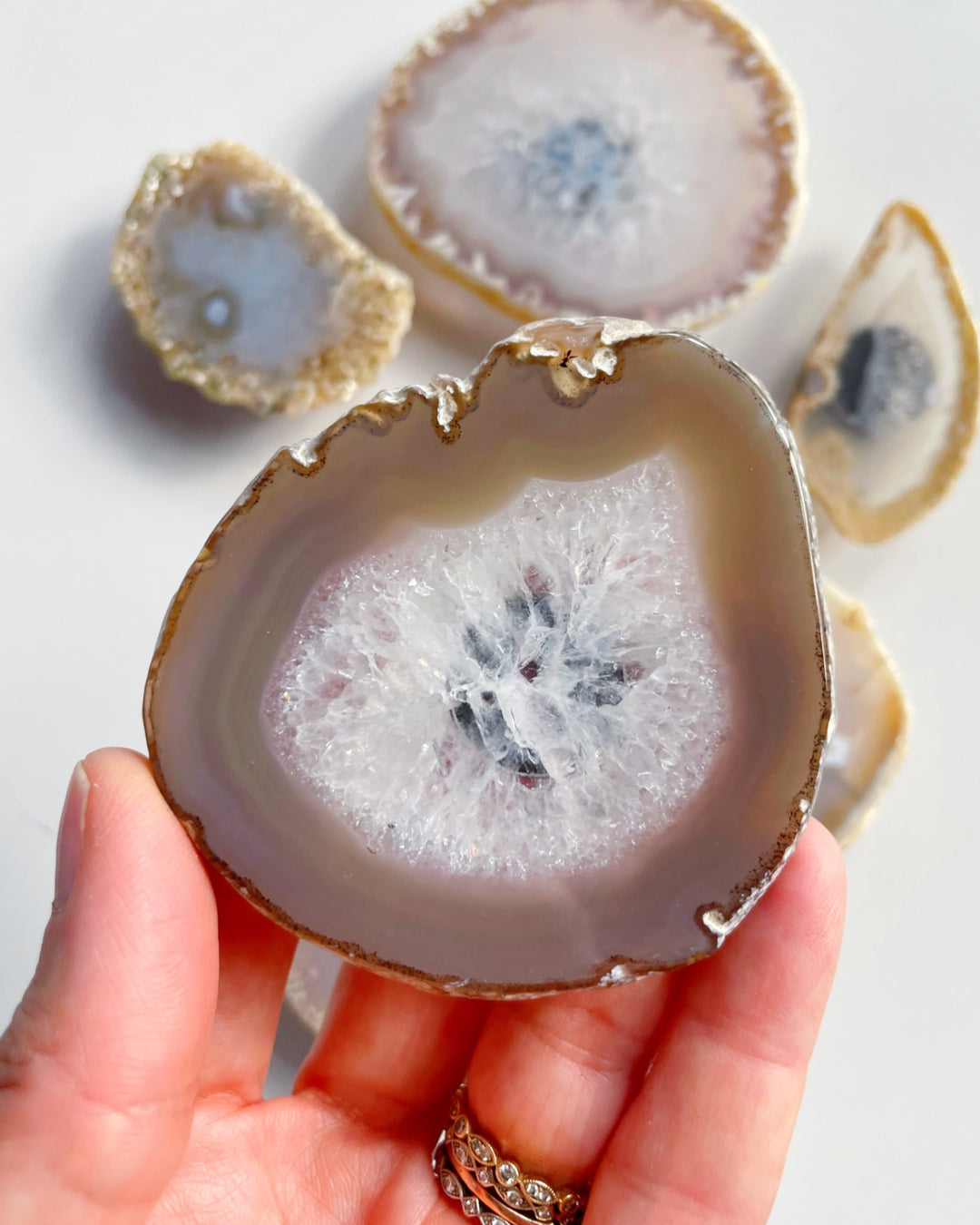 Agate Magnet Set C - Baltic Mermaid