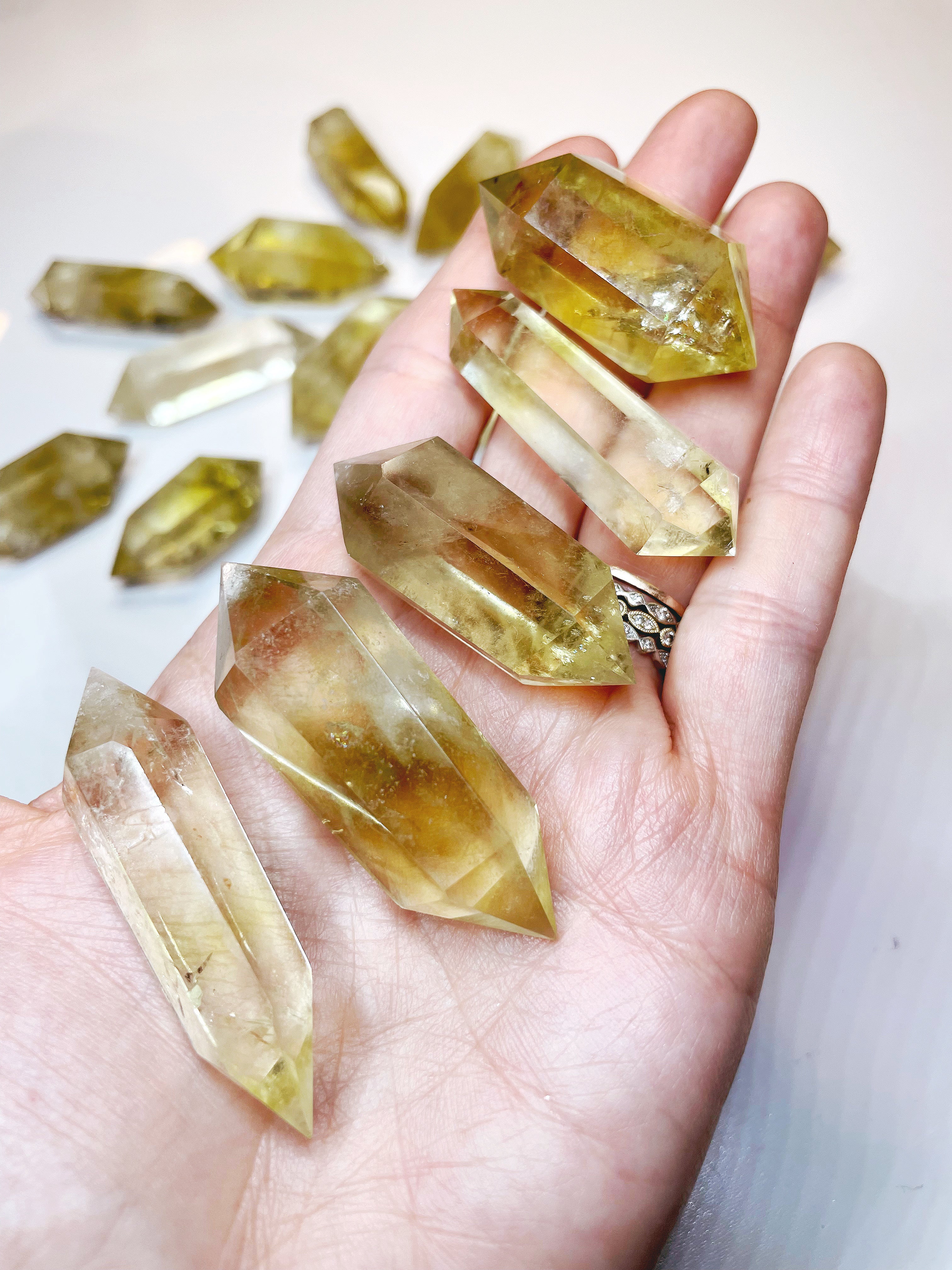 Double Terminated Citrine Point - Baltic Mermaid
