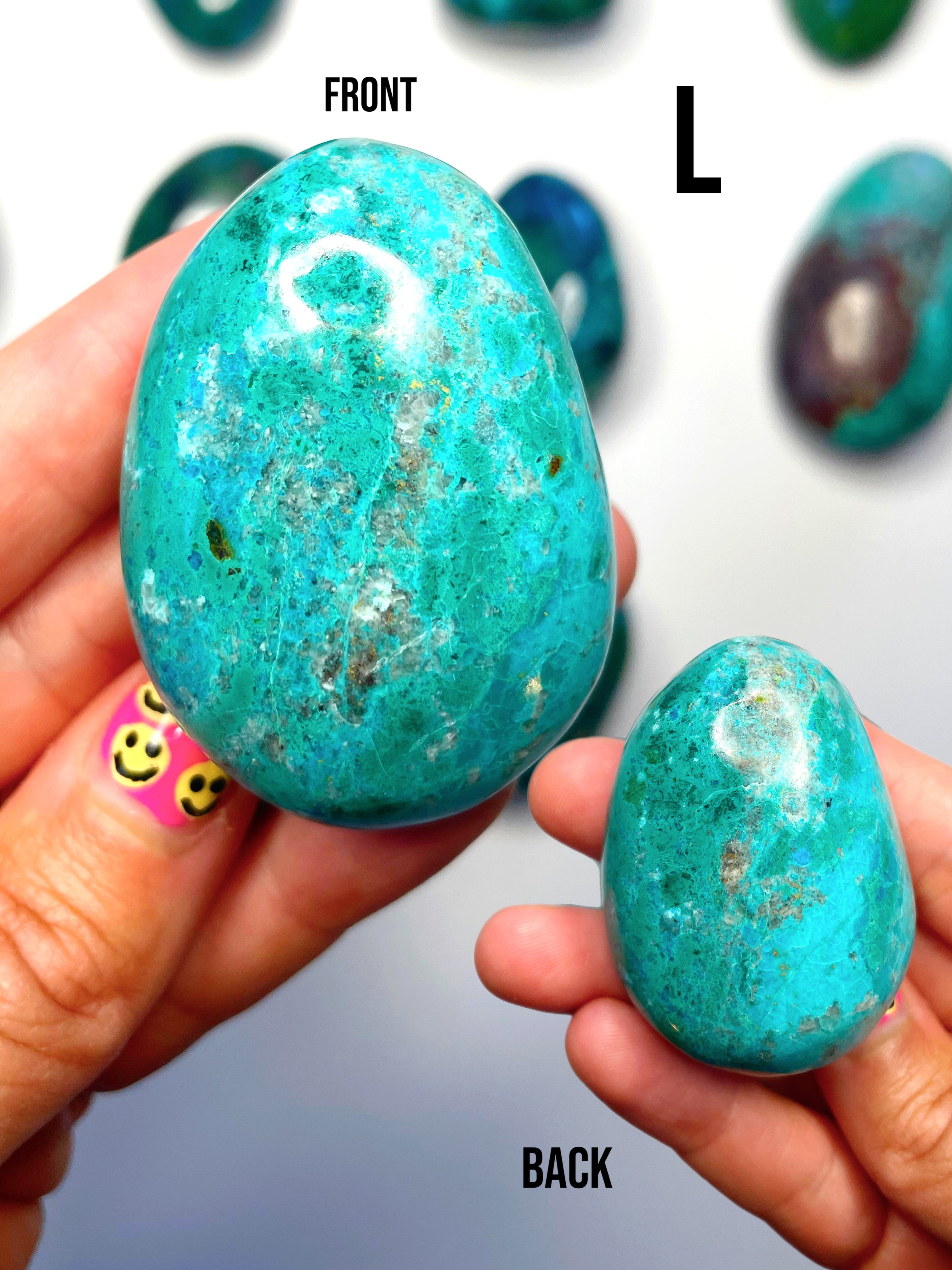 Chrysocolla Palm Stones/Large Tumbles - Baltic Mermaid