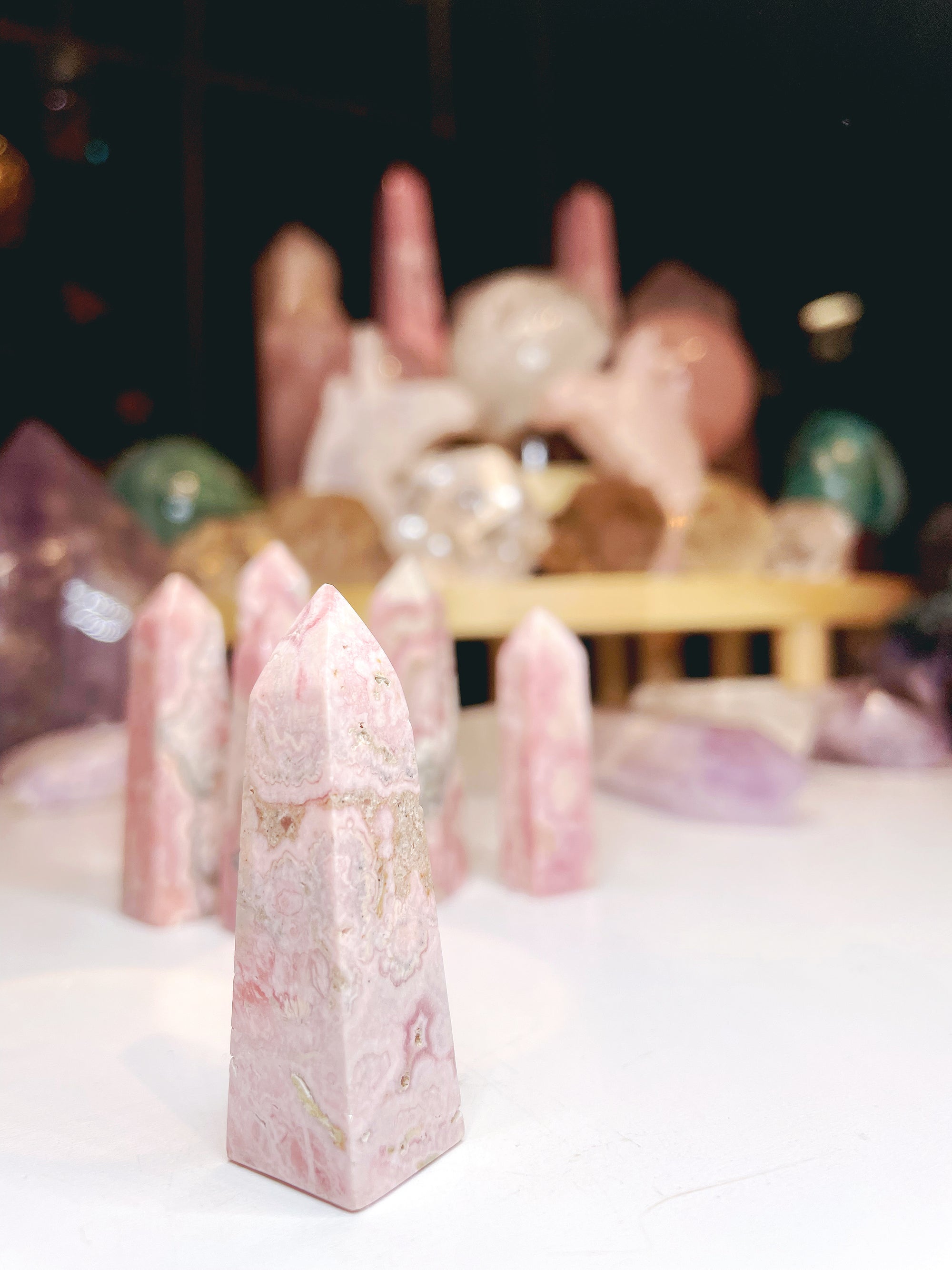 Rhodochrosite Obelisk