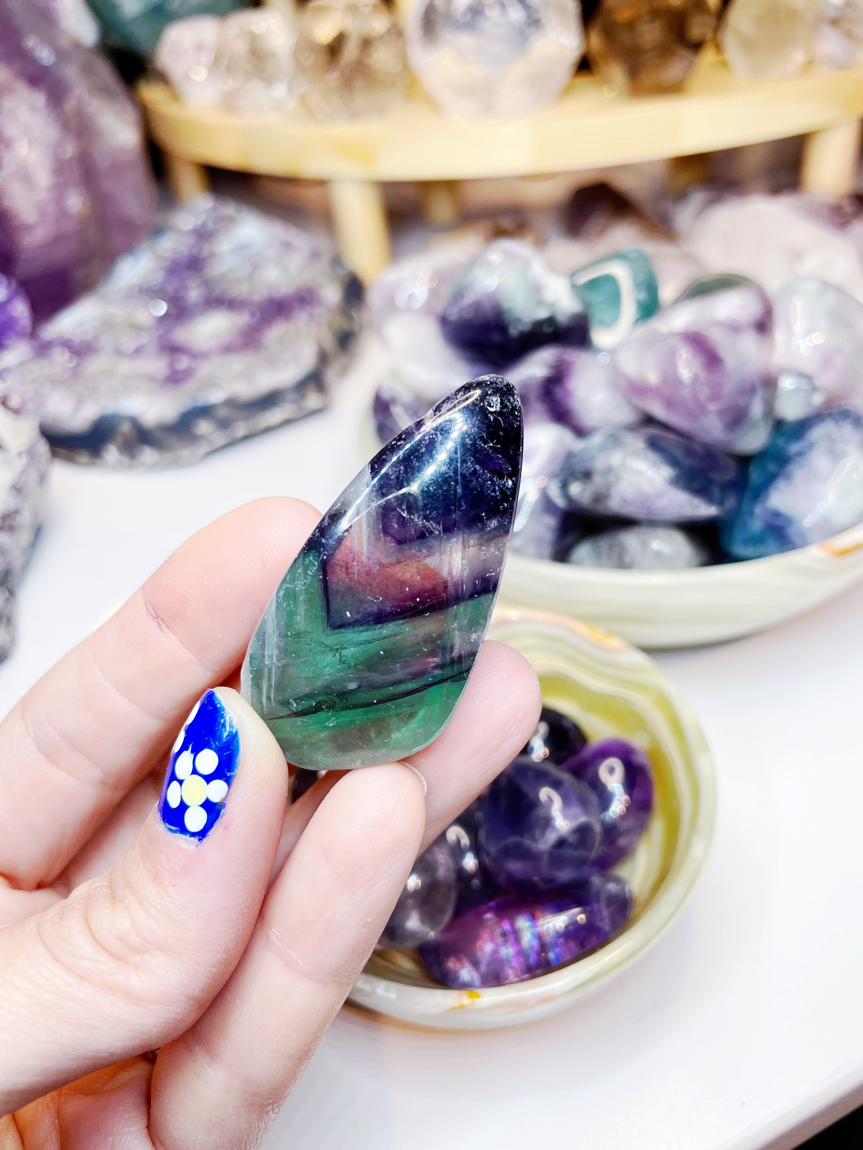 Fluorite Tumbled Stones - Baltic Mermaid