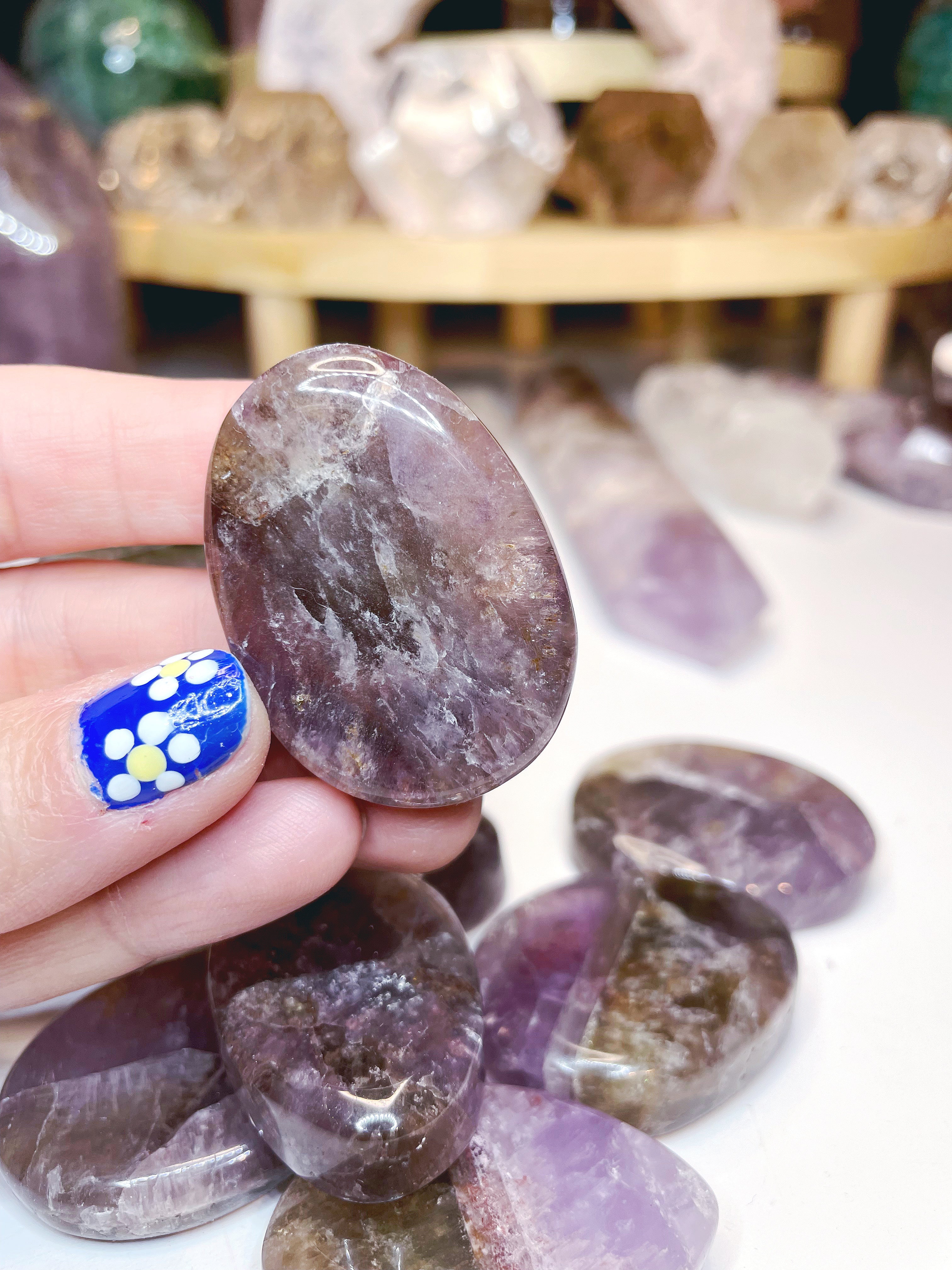 Super Seven Palm Stones - Baltic Mermaid