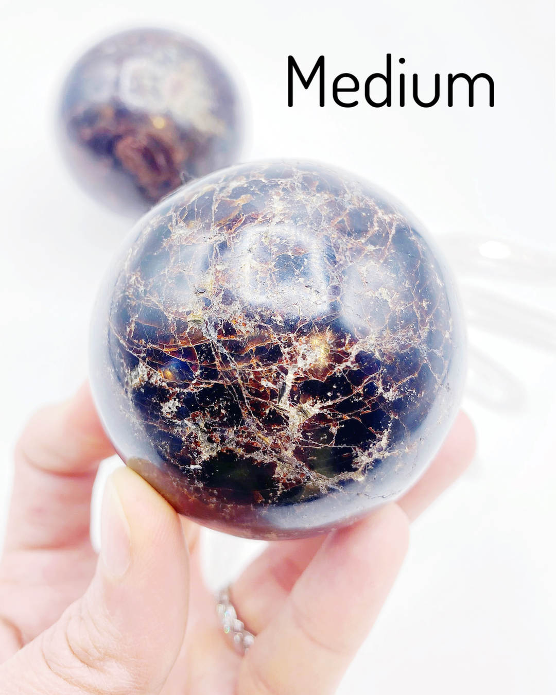 Garnet Spheres - Baltic Mermaid