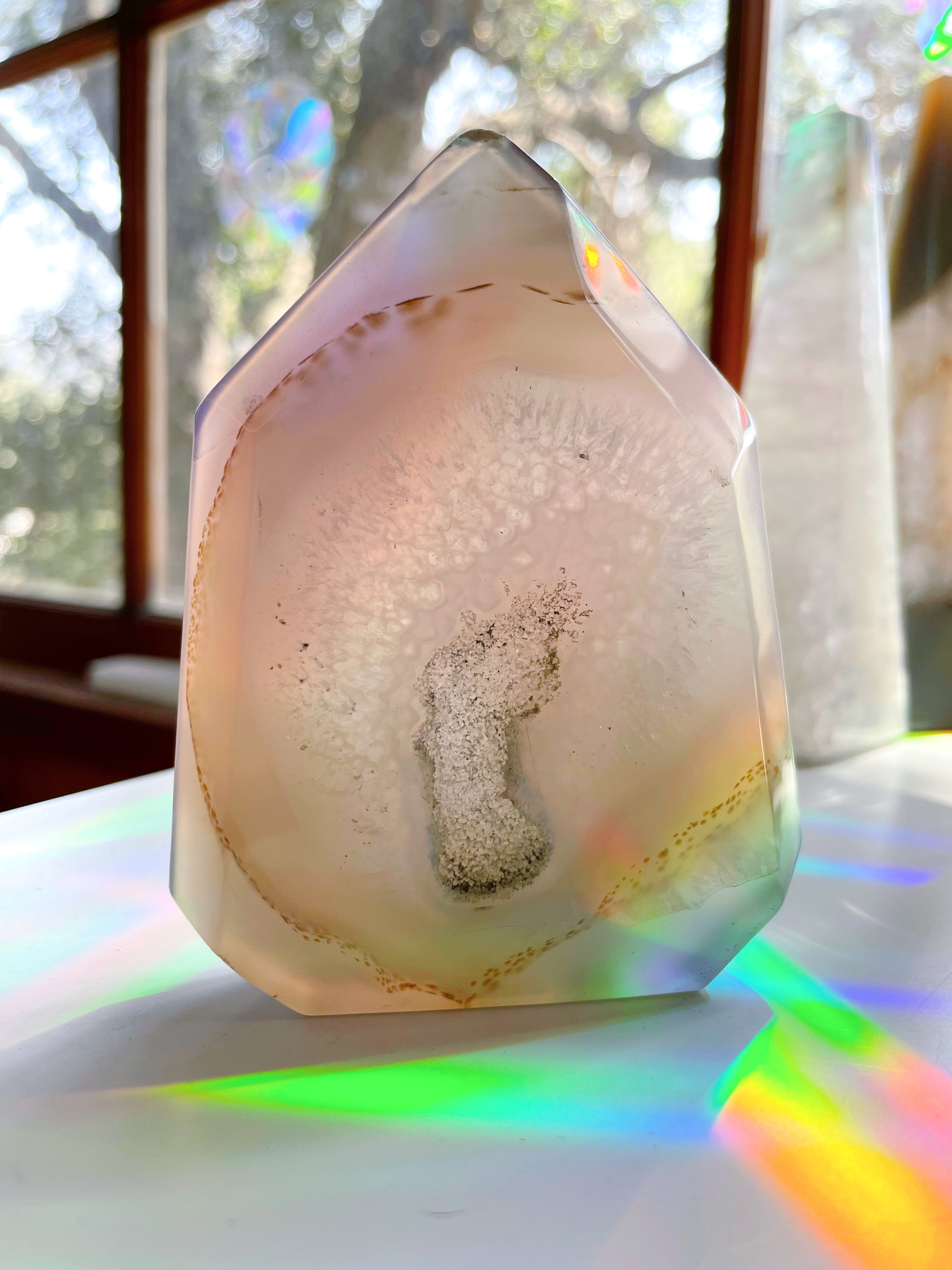 Druzy Agate Tower - Flat - Baltic Mermaid