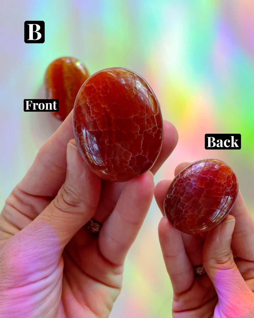 Snakeskin Agate Palm Stones