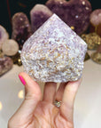 Lepidolite Semi Polished Point