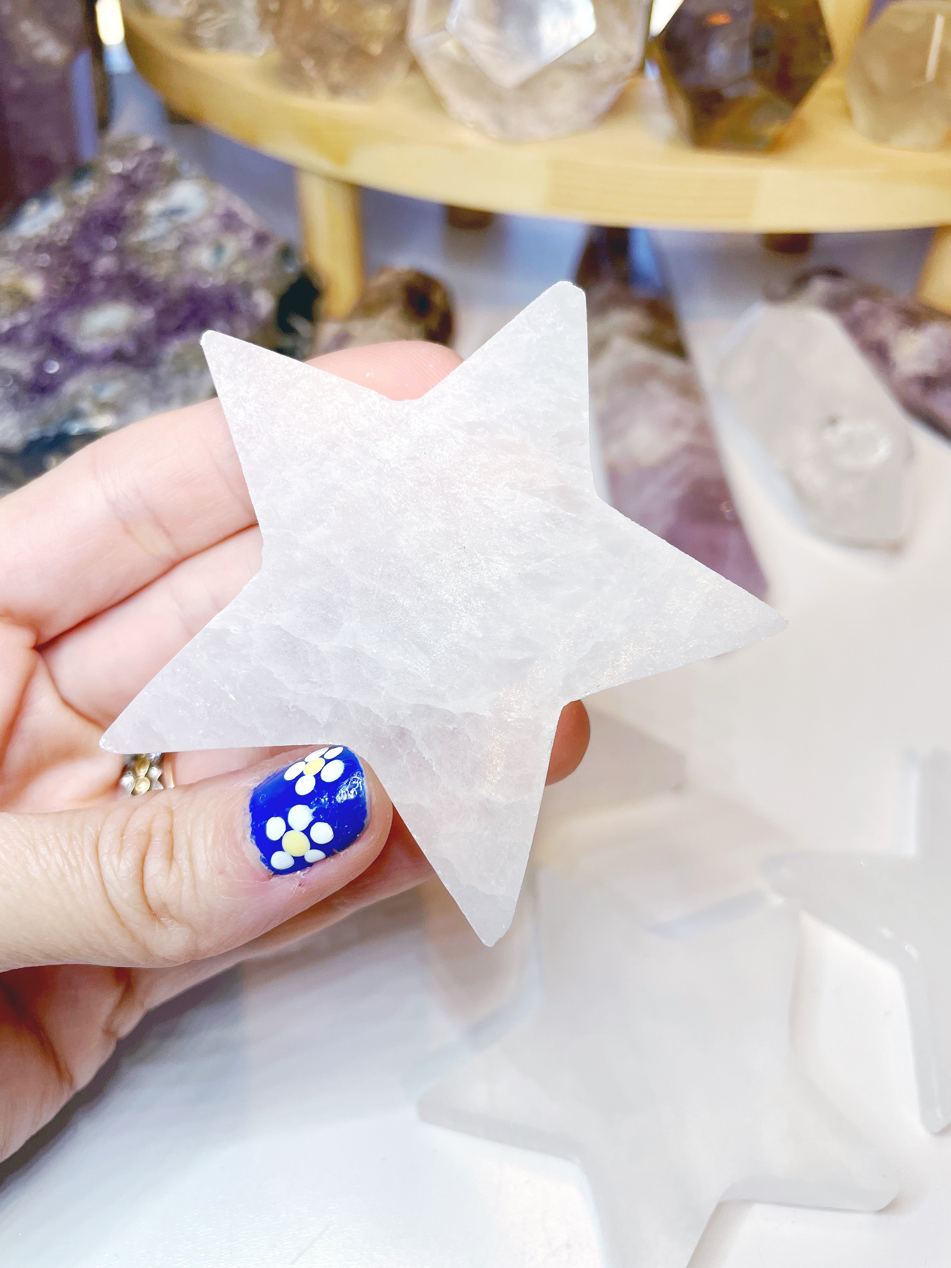 Selenite Star - Baltic Mermaid