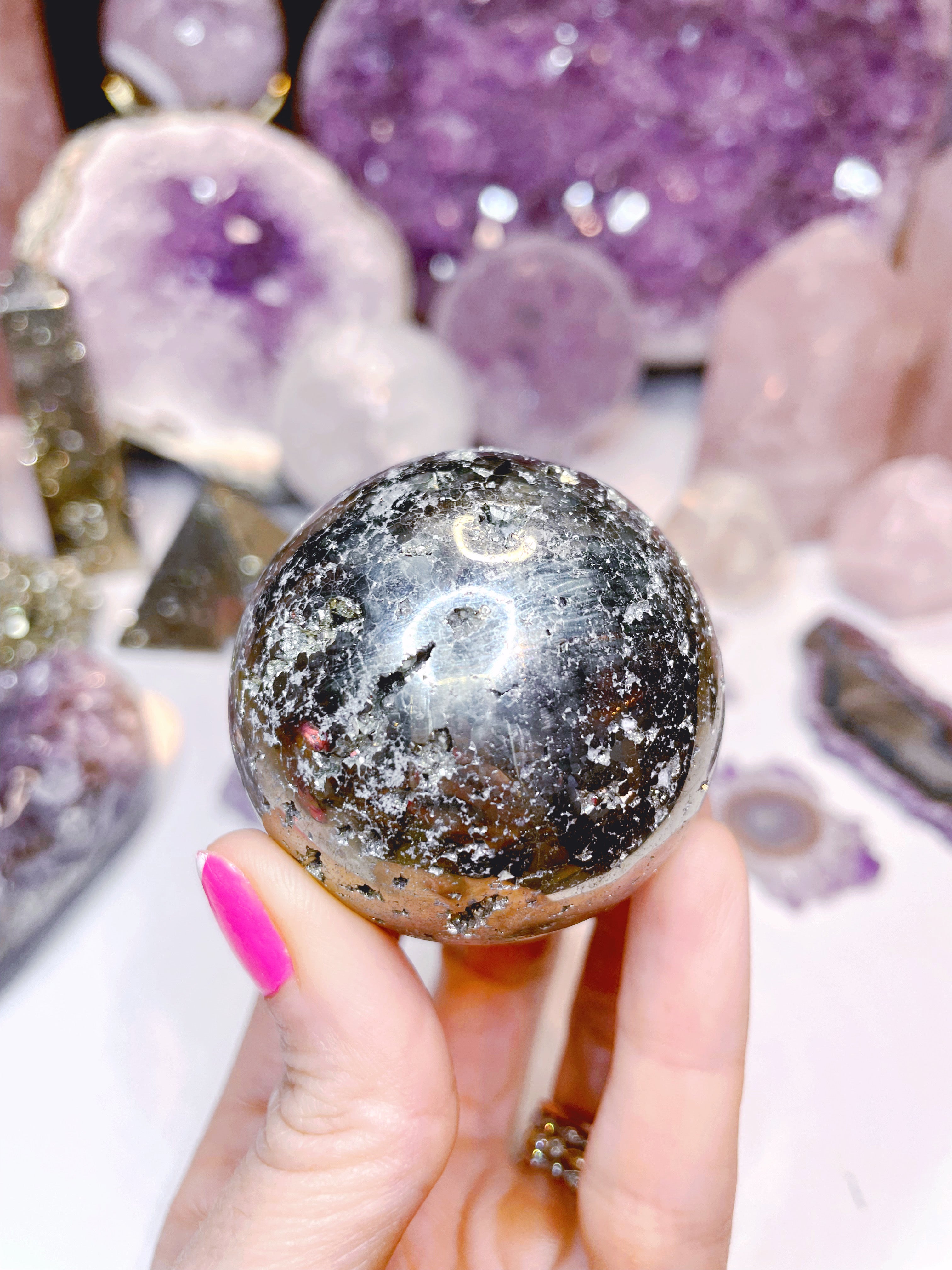 Pyrite Sphere - Baltic Mermaid