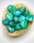 Chrysocolla Palm Stones/Large Tumbles