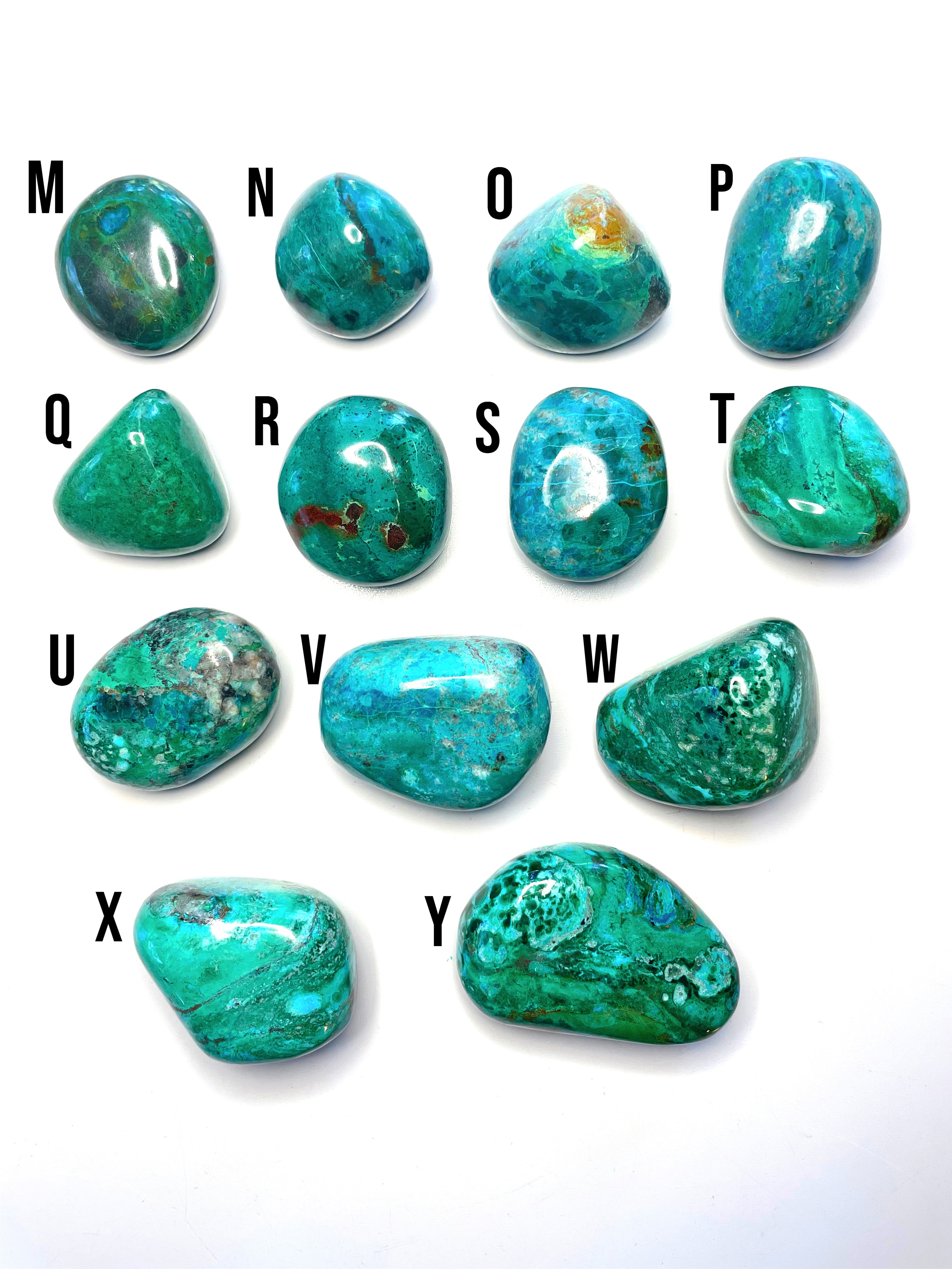 Chrysocolla Palm Stones/Large Tumbles - Baltic Mermaid