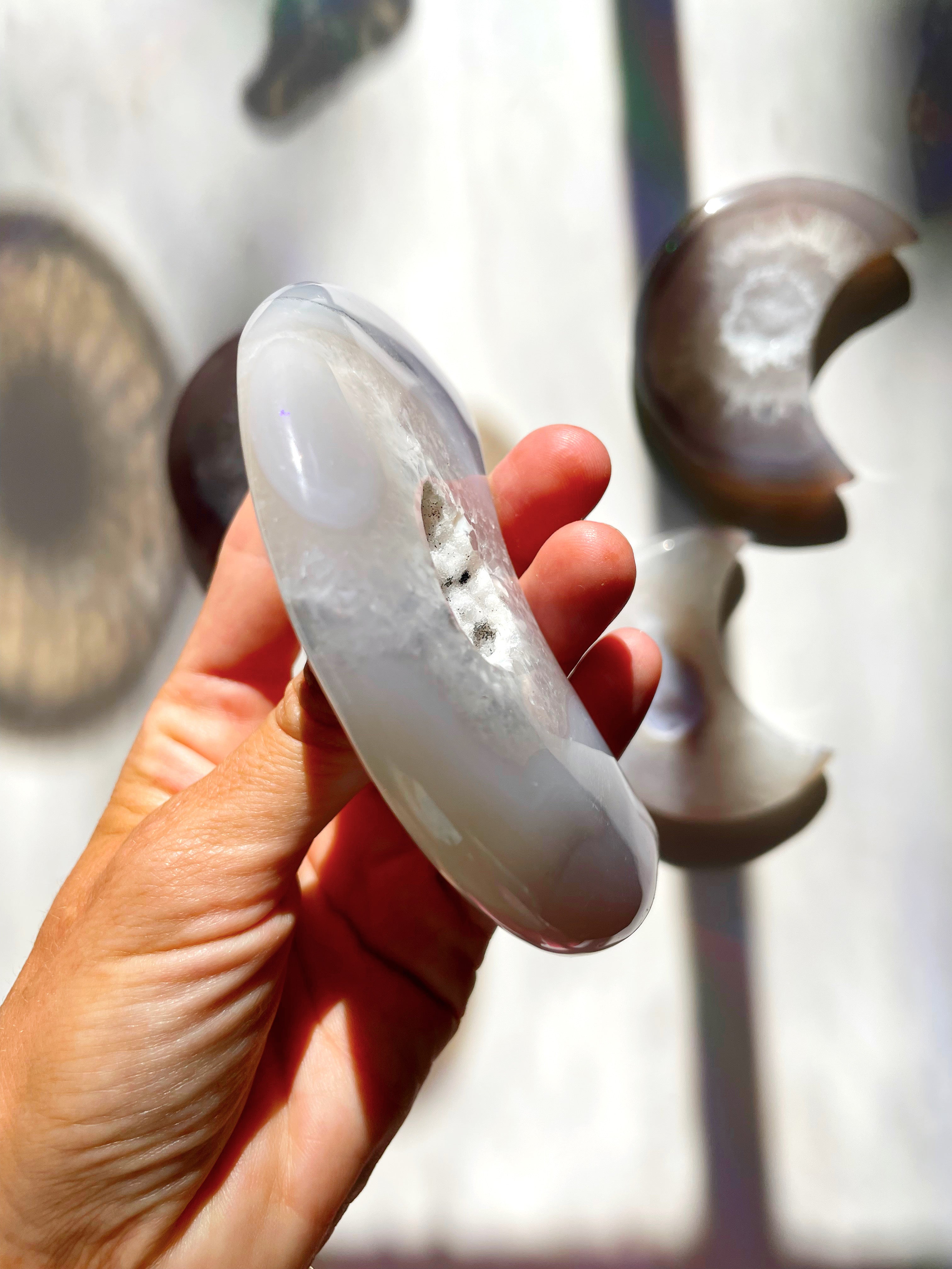 Druzy Agate Moon - Baltic Mermaid