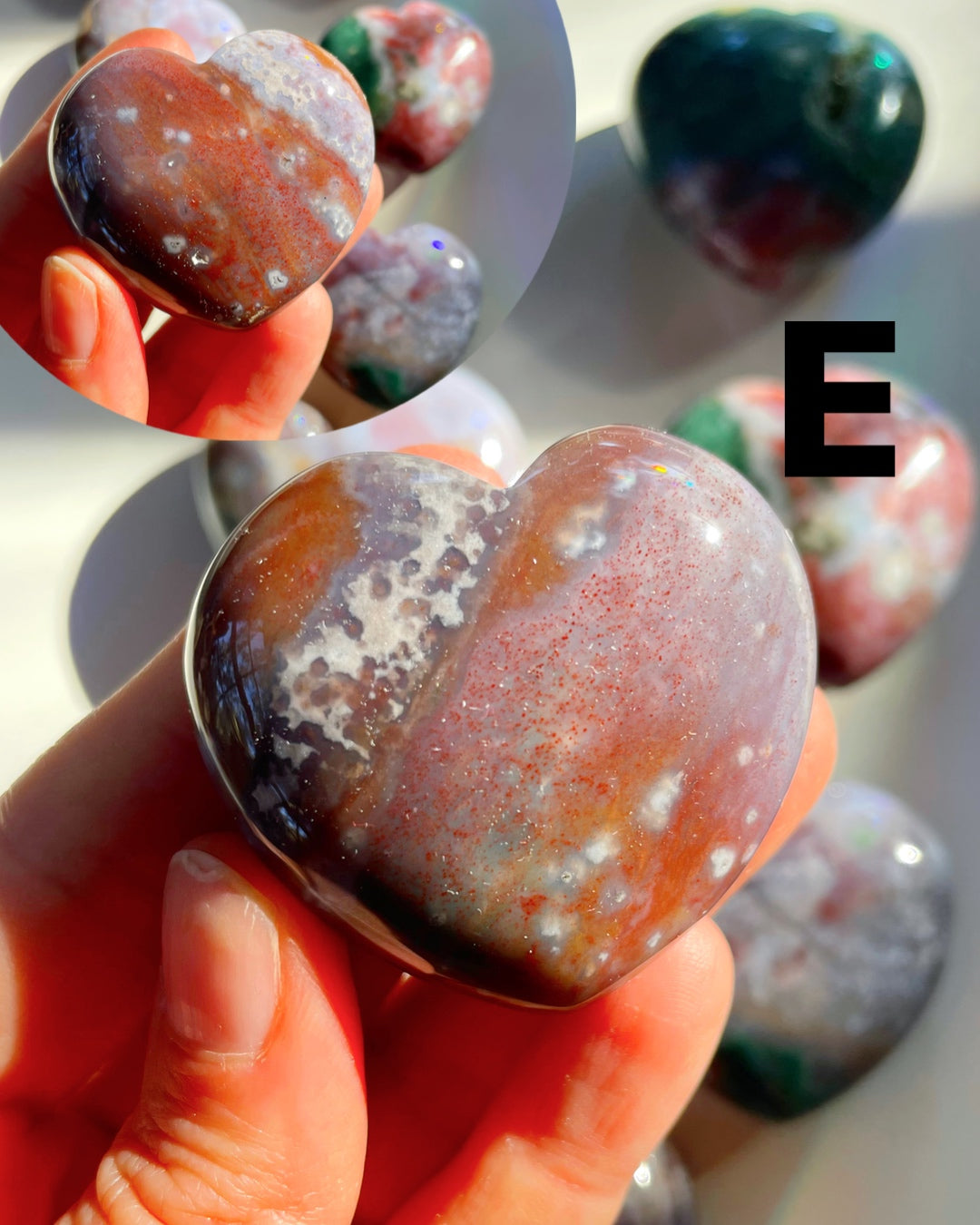 Ocean Jasper Hearts - Baltic Mermaid