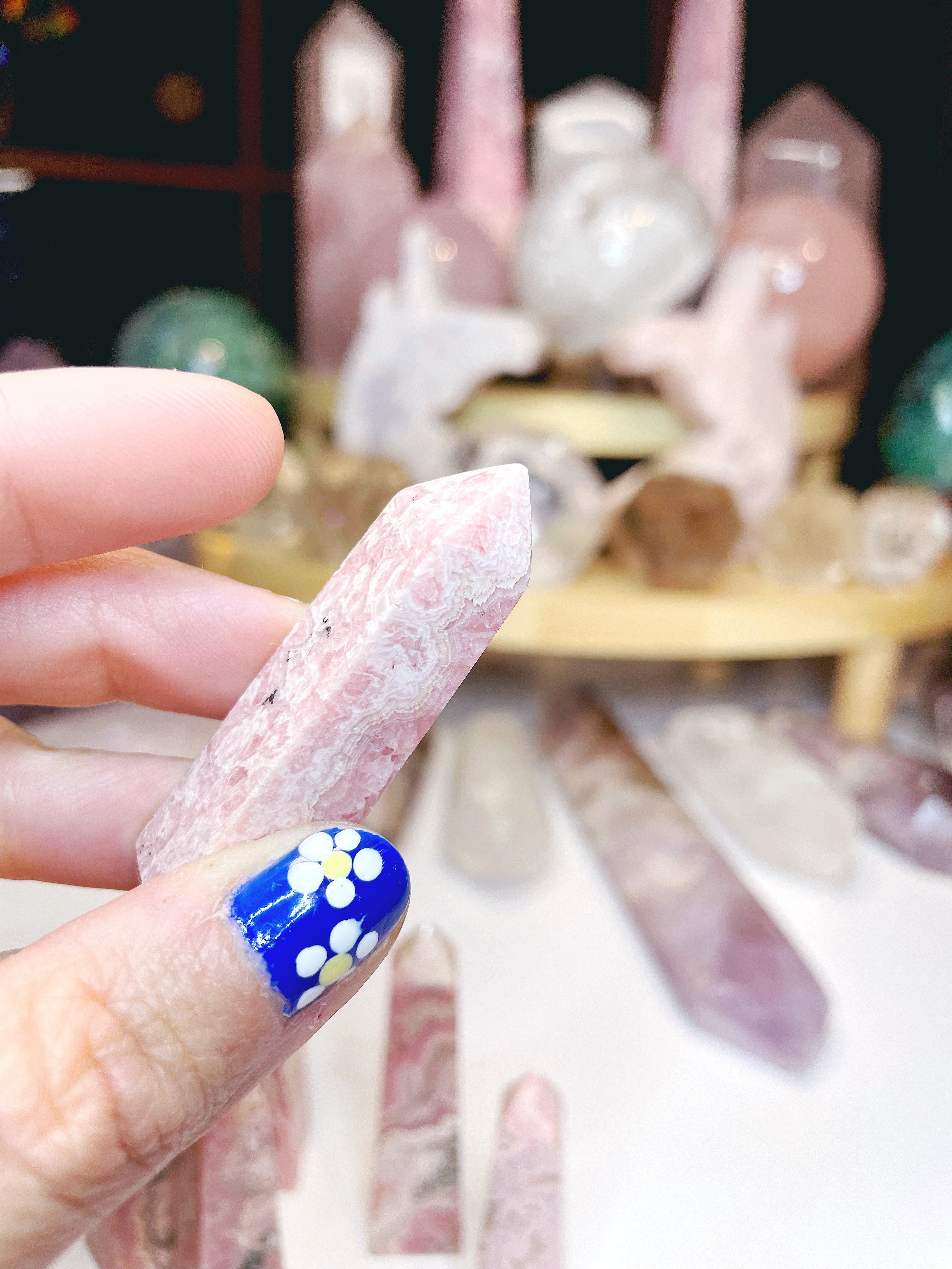 Rhodochrosite Obelisk - Baltic Mermaid