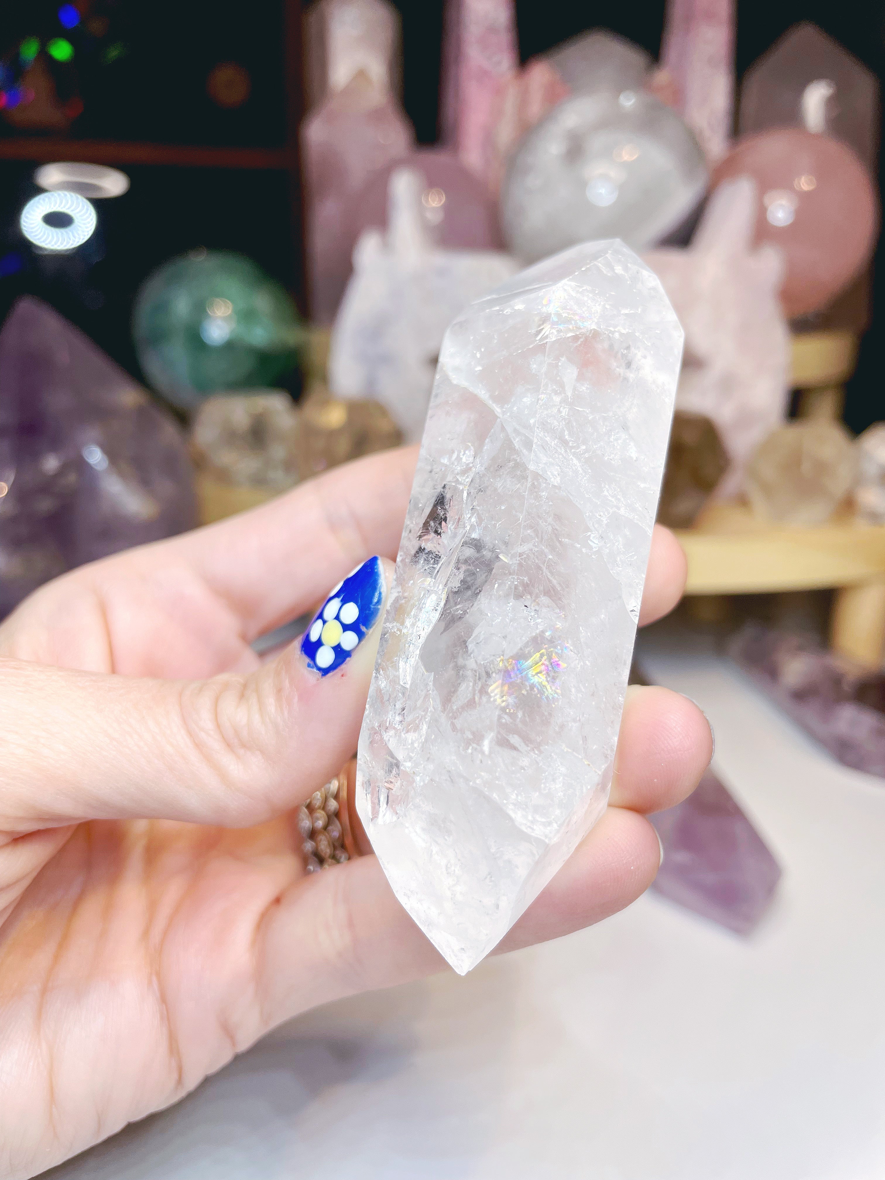 Double Terminated Clear Quartz Point - Baltic Mermaid