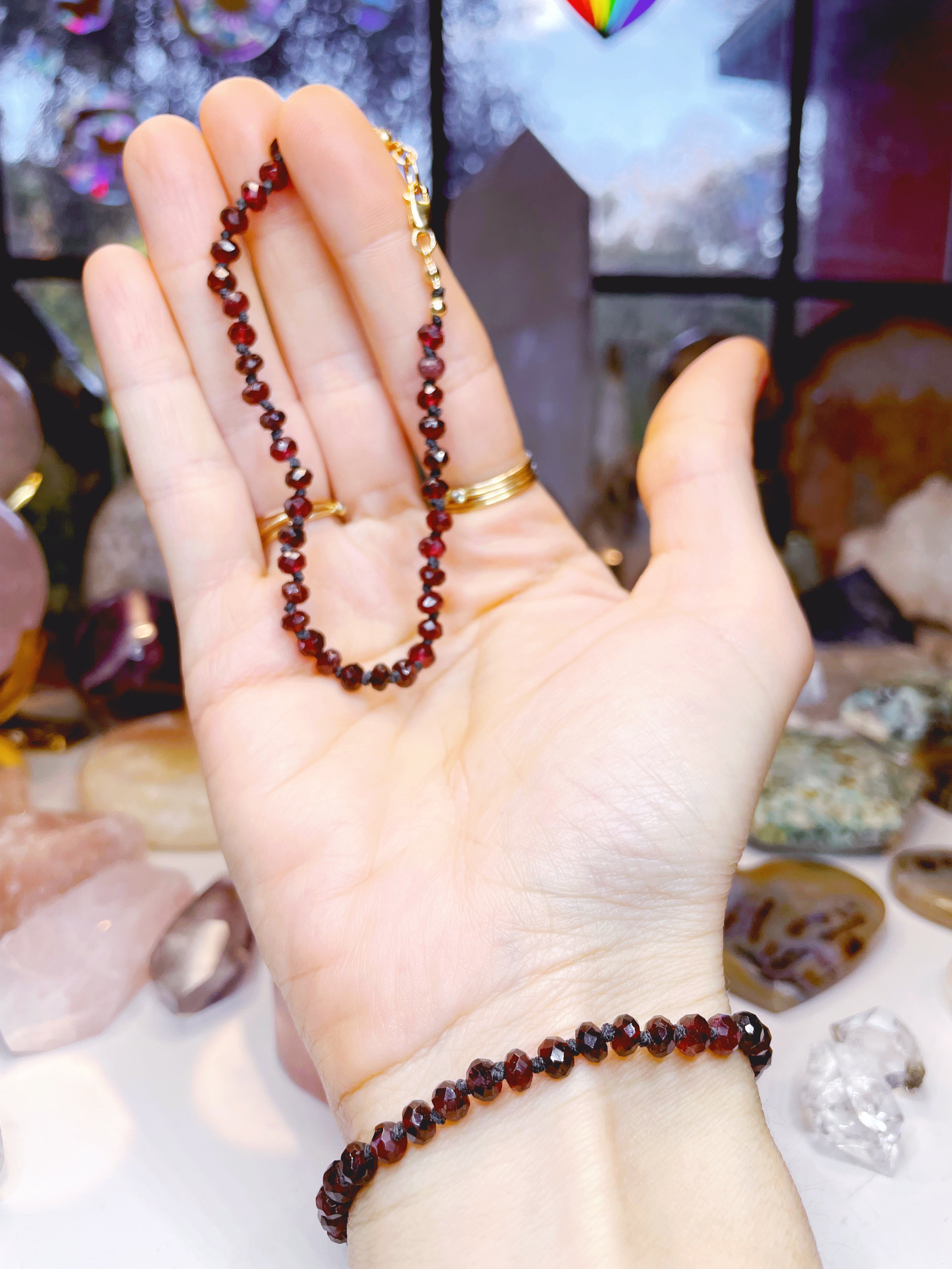 Garnet Candy Bracelet - Baltic Mermaid