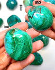 Chrysocolla Palm Stones/Large Tumbles