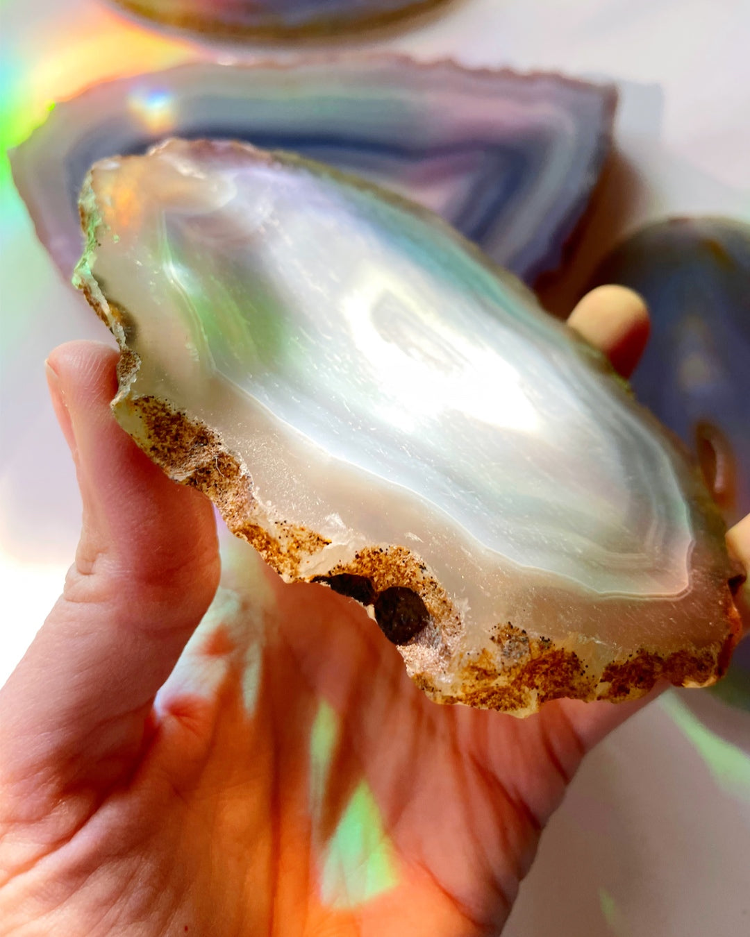 Banded Agate Slab - Baltic Mermaid