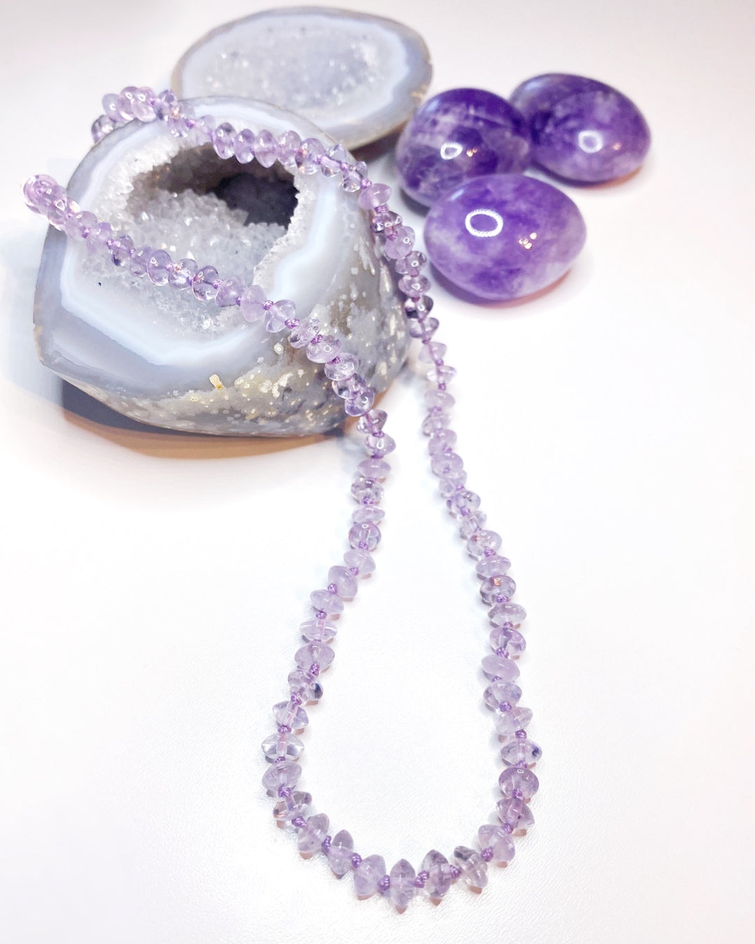 Light Amethyst Candy Necklace - Baltic Mermaid