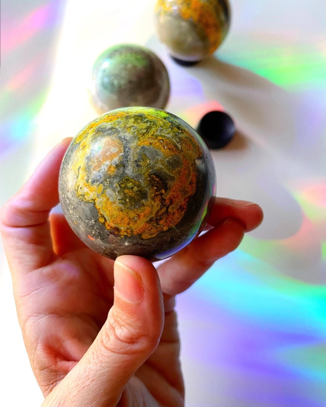 Bumblebee Jasper Sphere