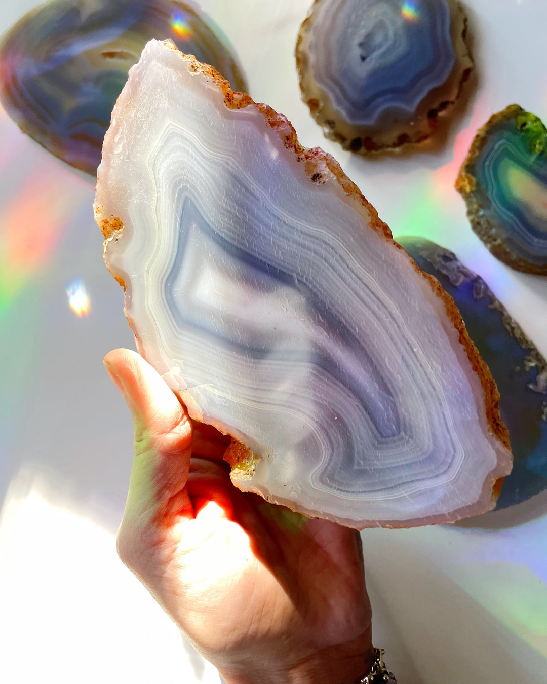 Banded Agate Slab - Baltic Mermaid