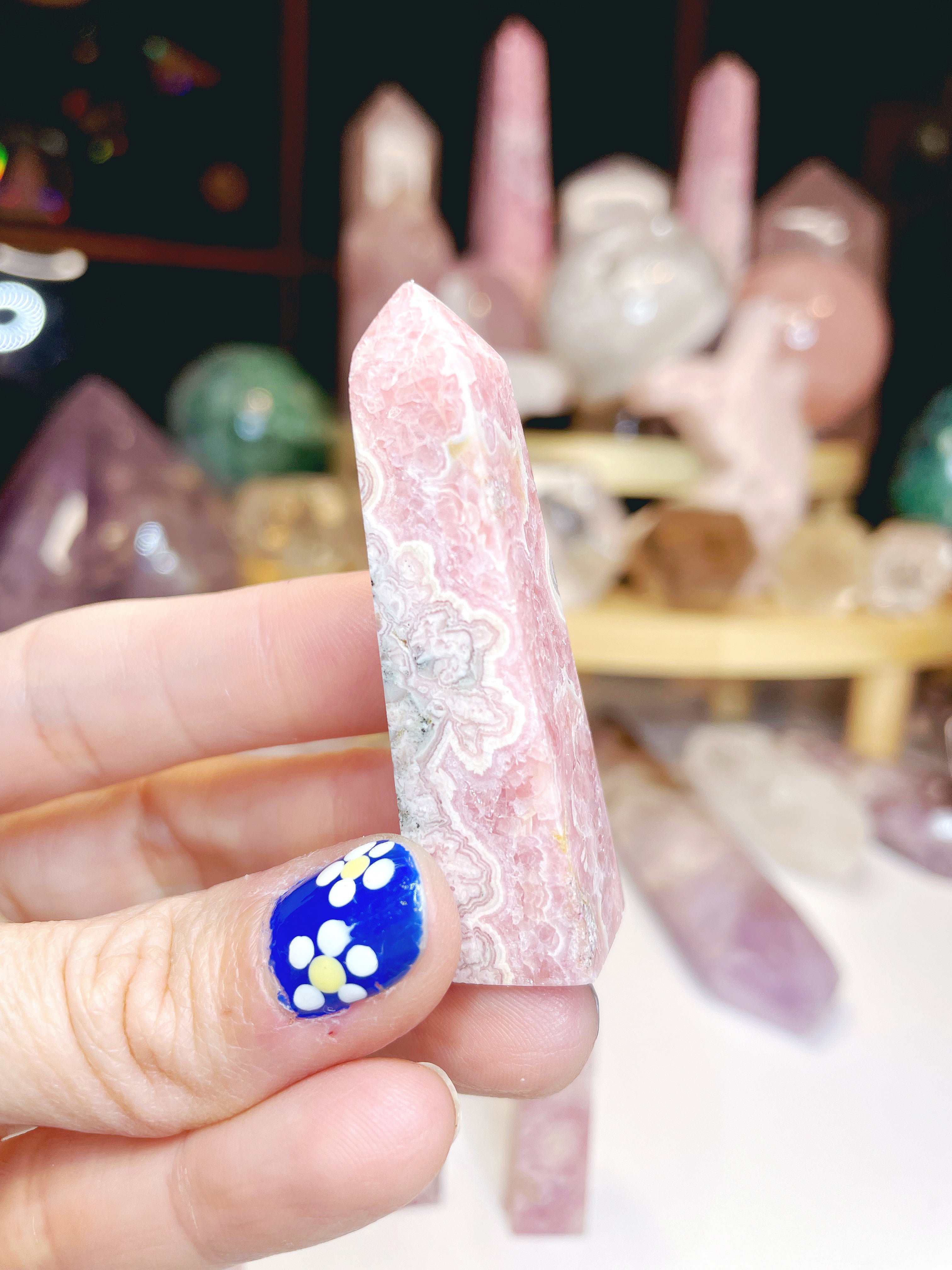 Rhodochrosite Obelisk - Baltic Mermaid