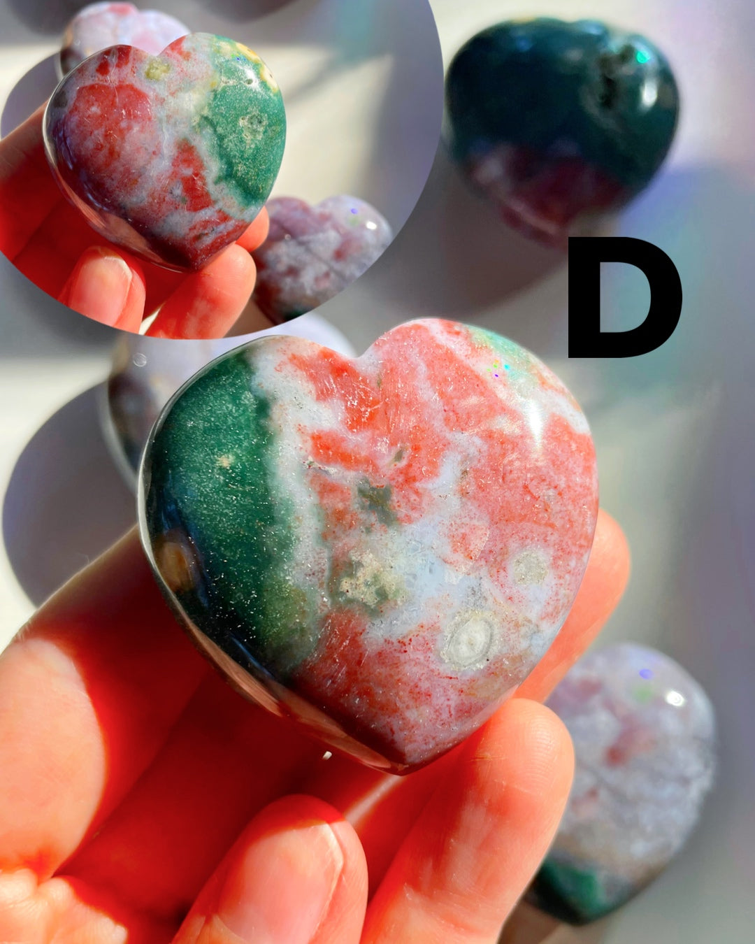 Ocean Jasper Hearts