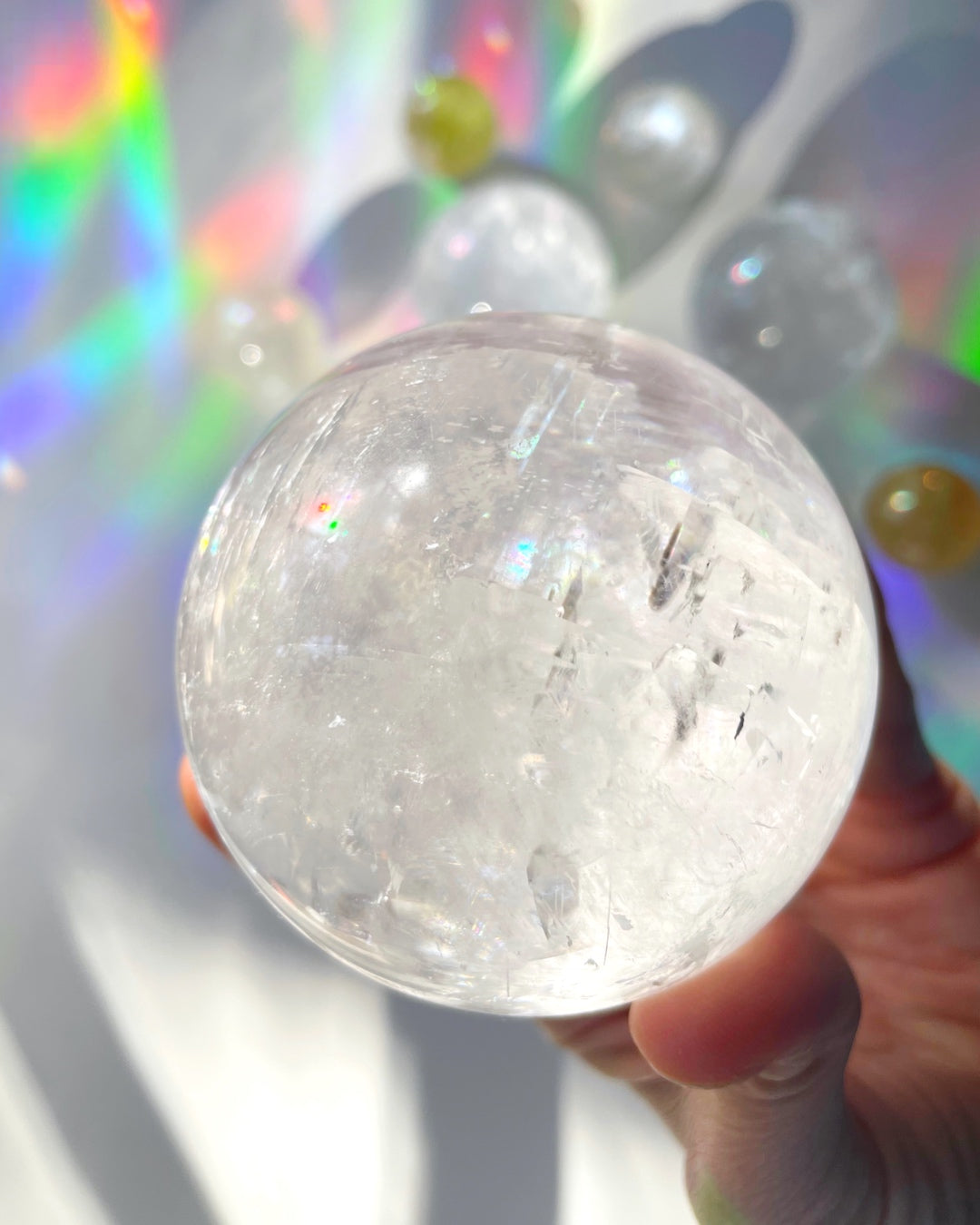 Optic Calcite Sphere AA - Baltic Mermaid