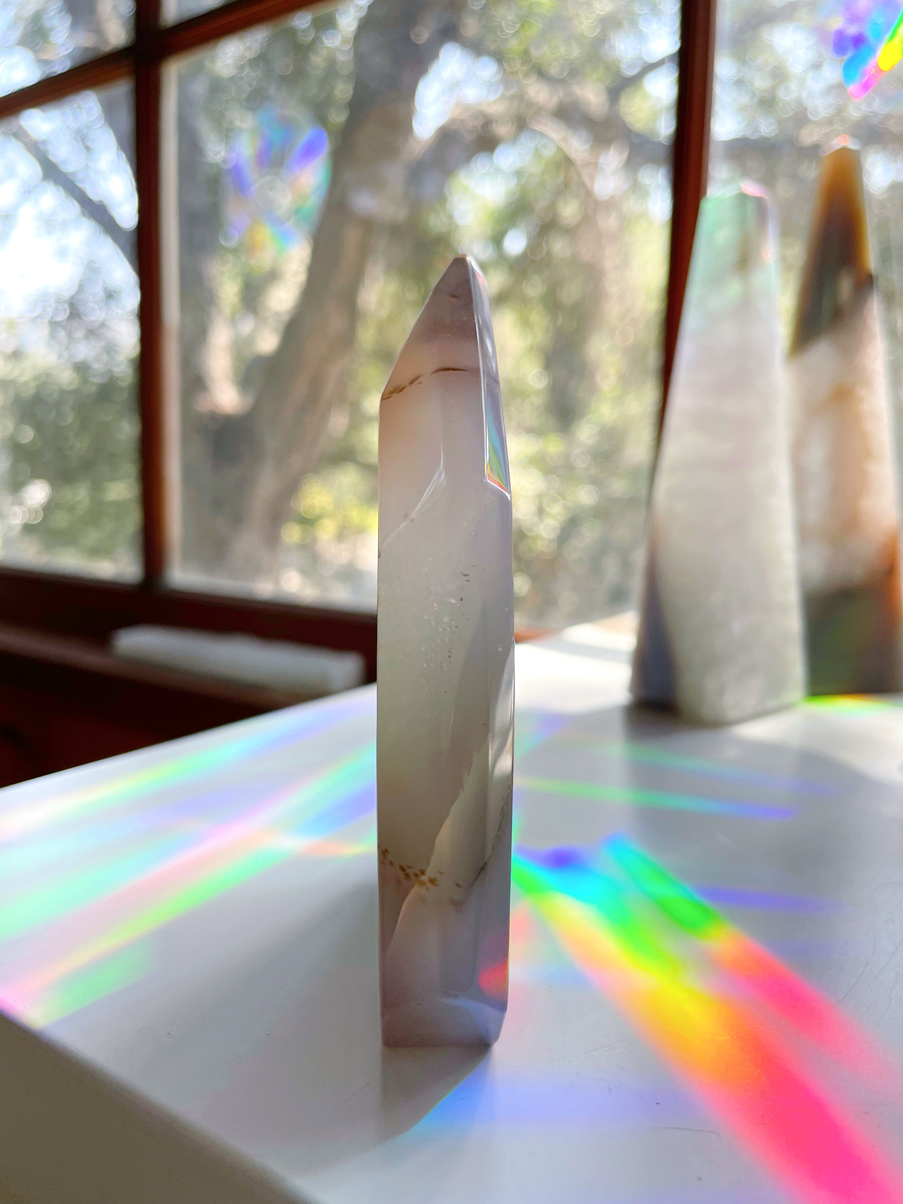 Druzy Agate Tower - Flat - Baltic Mermaid