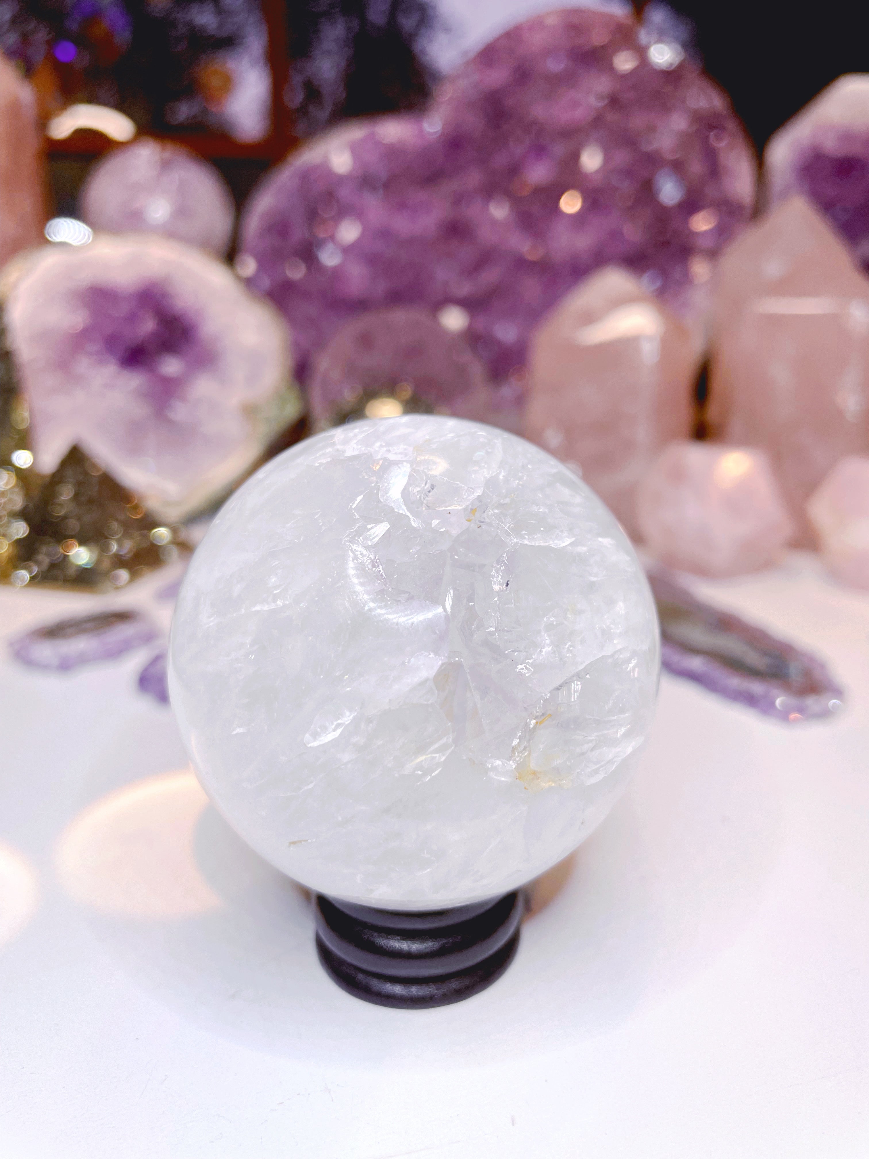 Quartz/Agate Amethyst Sphere - Baltic Mermaid