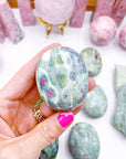 Ruby in Fuchsite Palm Stones