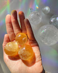 Lil Honey Optic Calcite Spheres - AAA